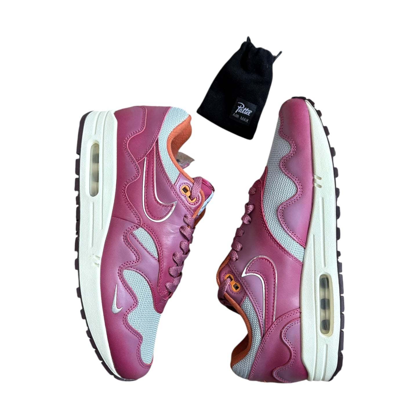Nike air max 1 parts burgundy (UK8) with chain