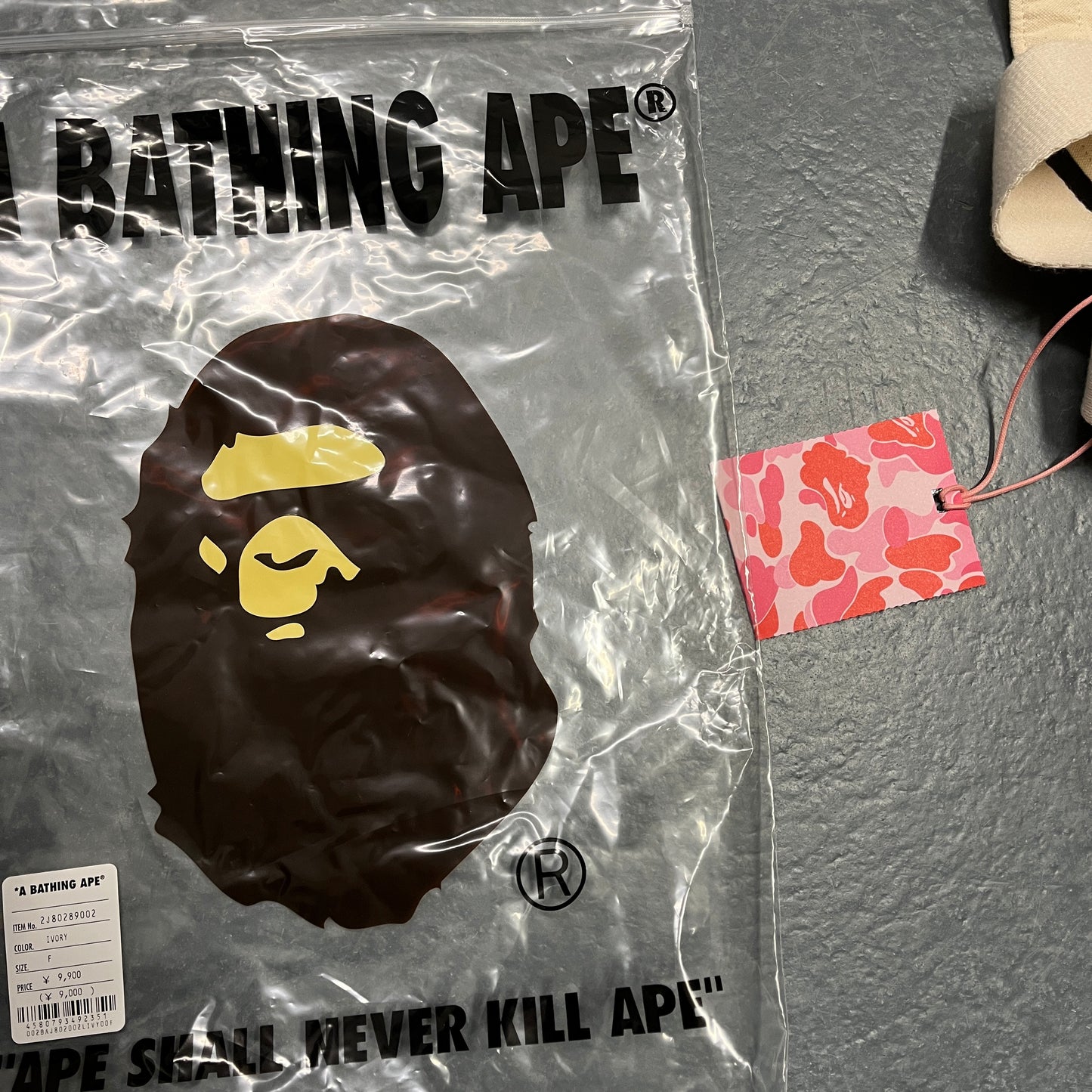 BAPE shark zipup tote bag BRAND NEW