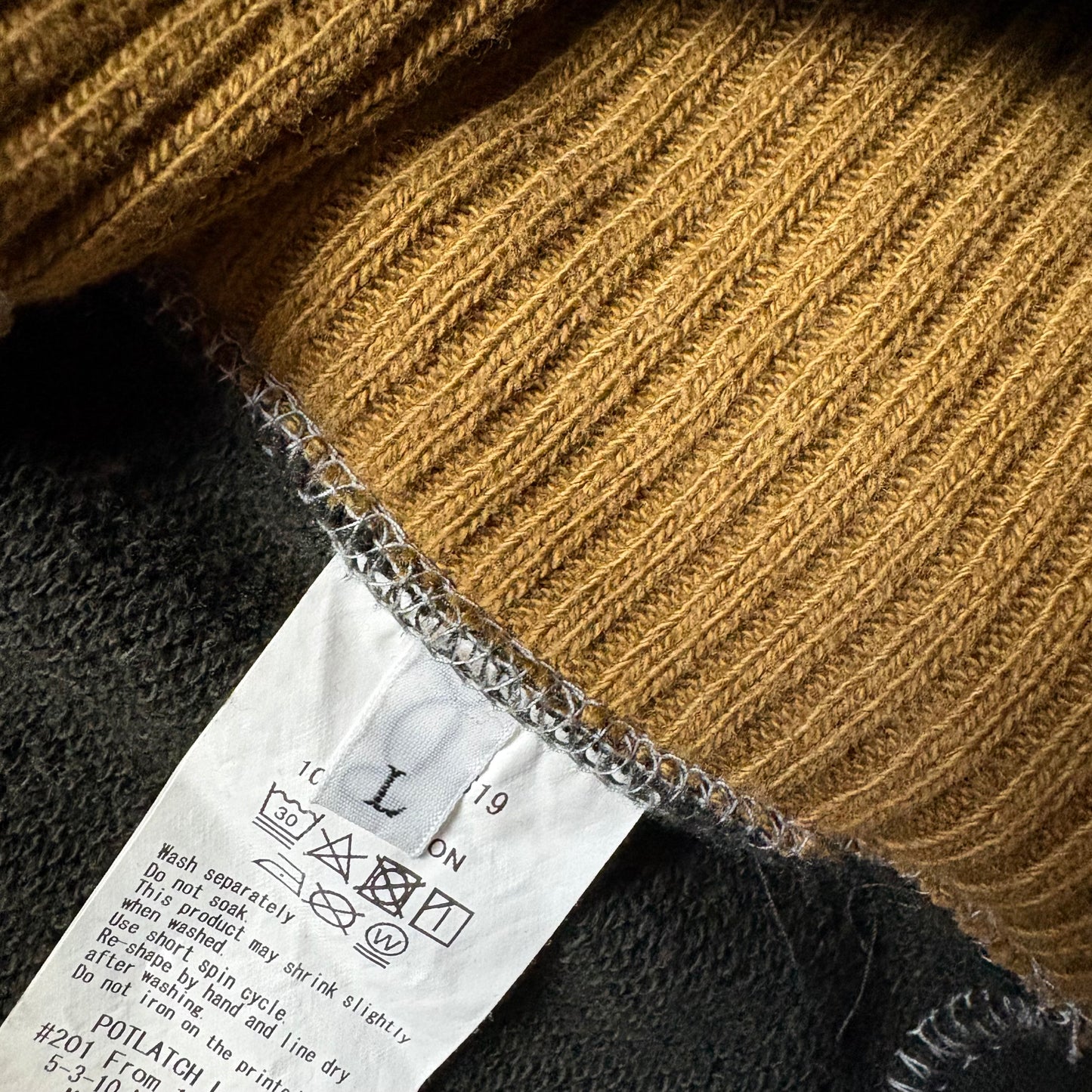 Cav Empt Corduroy brown sweatshirt (L)