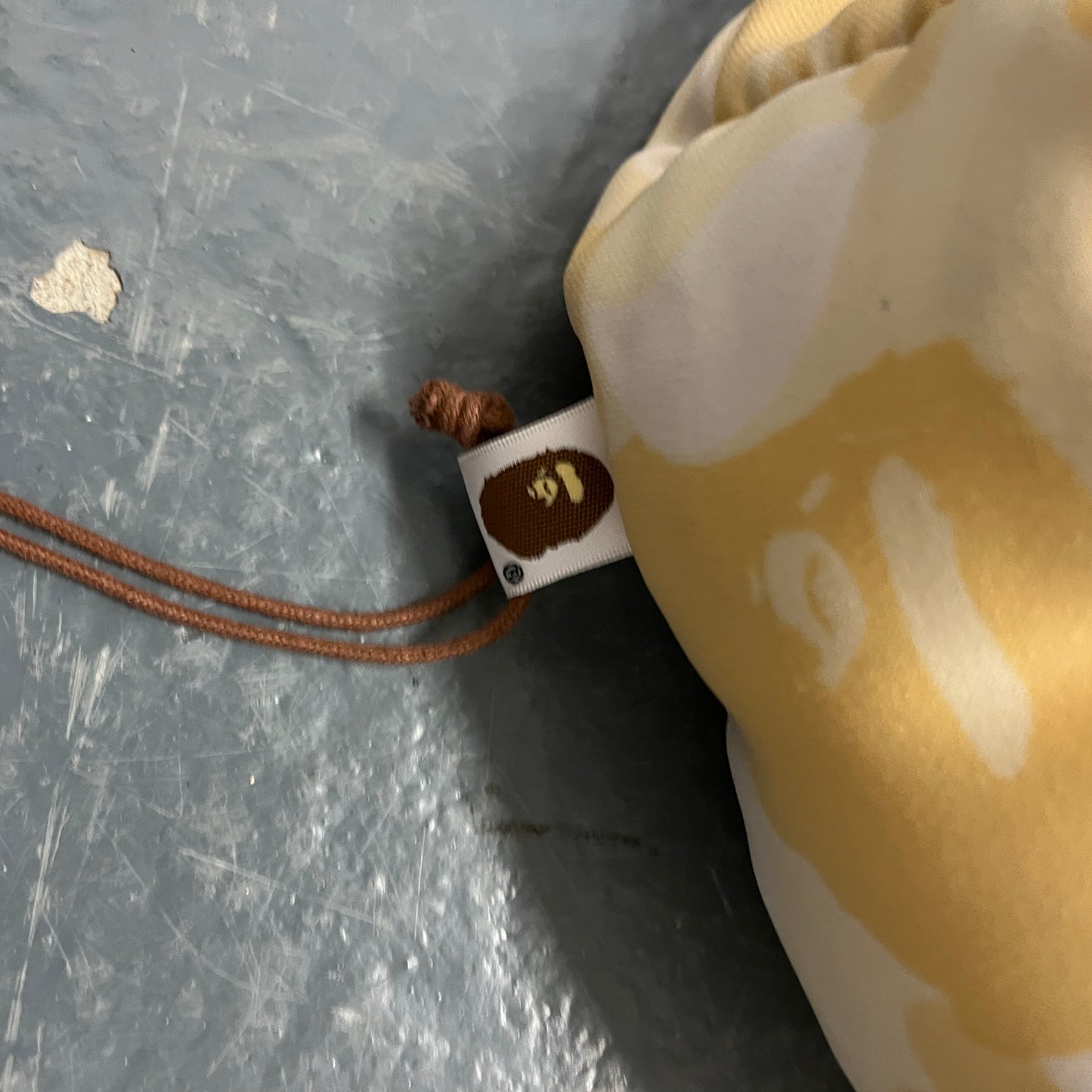 Bape beige camo bean bag cushion