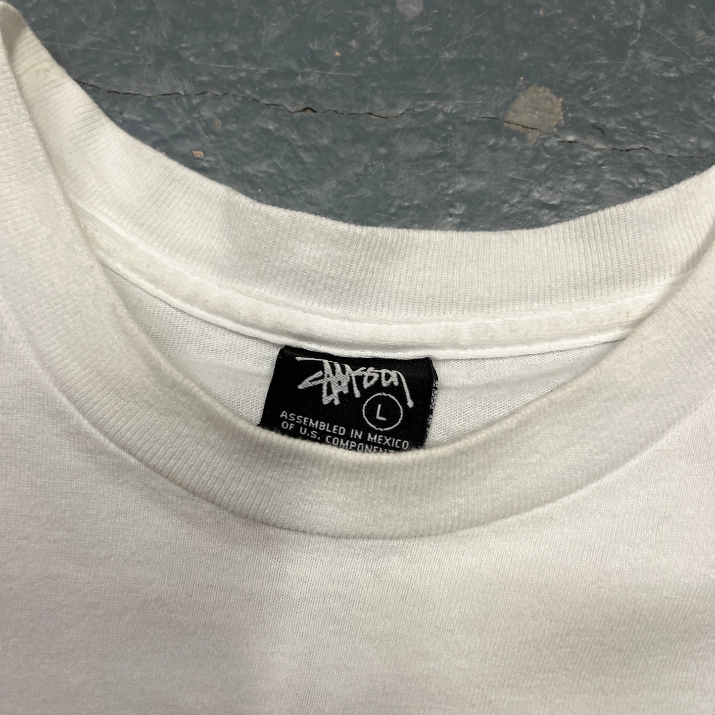 Stussy X peter tosh white tee (L)