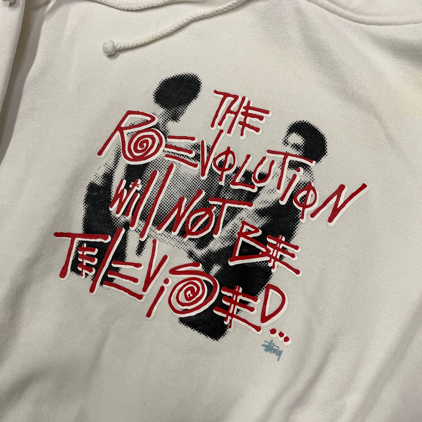 Stussy white boxing hoodie (M)