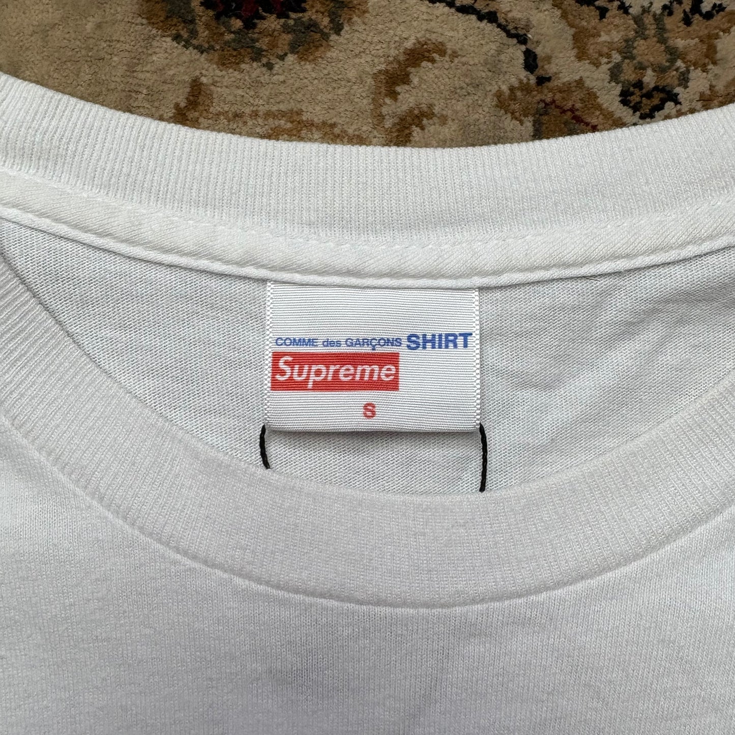 Supreme X CDG long sleeve tee white (S)