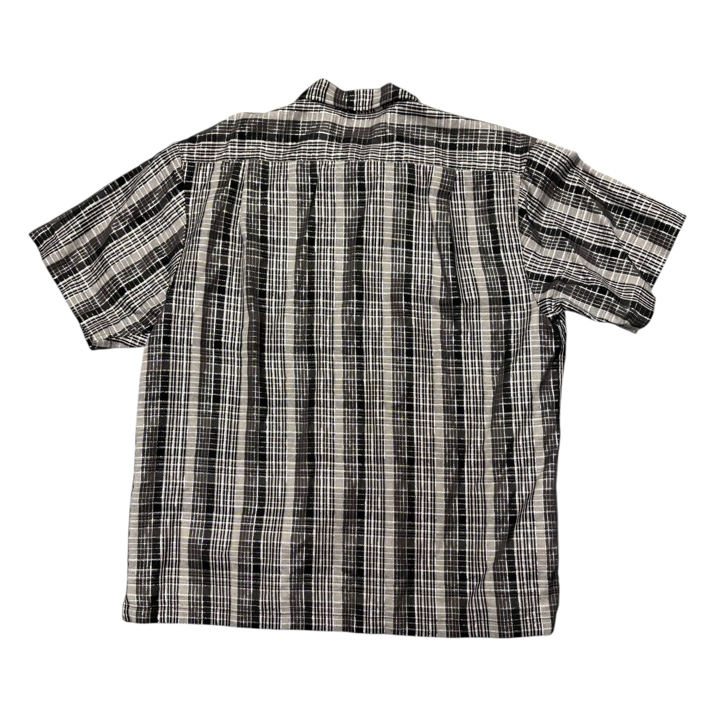 Supreme black metallic button up shirt (M)