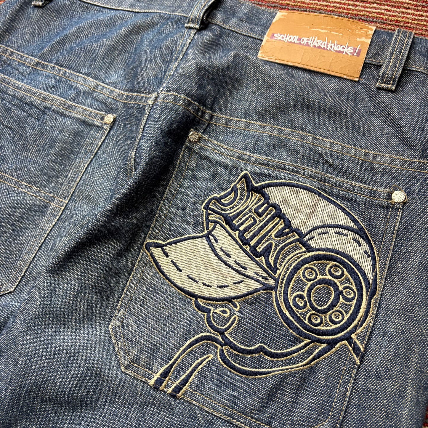 SOHK graphic blue jeans (W32)