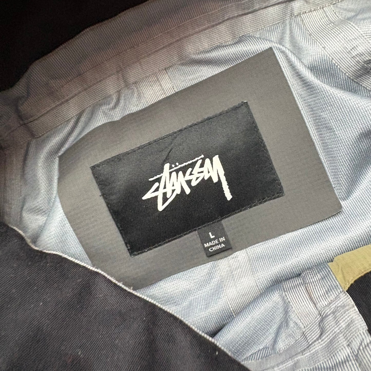 Stussy taped seam waterproof shell jacket (L)