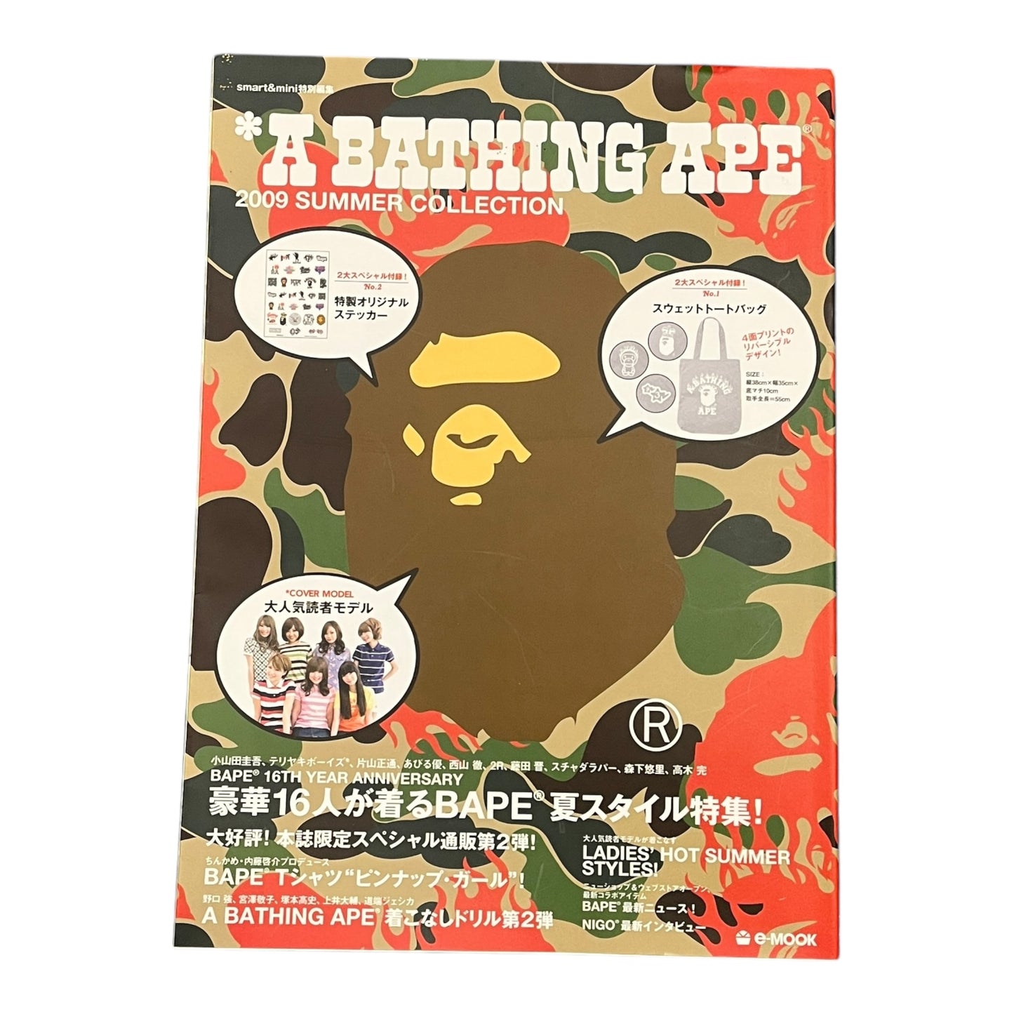 BAPE 2009 lookbook with stickers