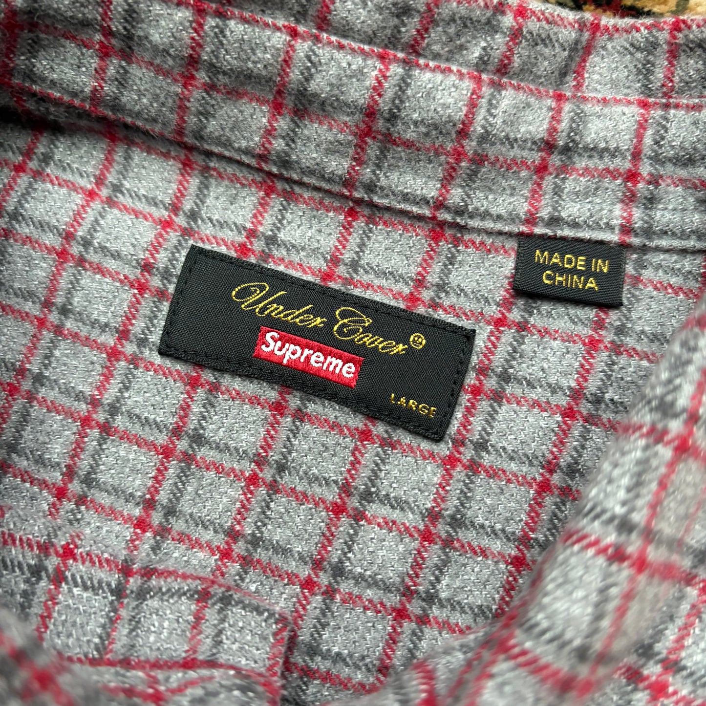 Supreme X undercover plaid shirt (L)