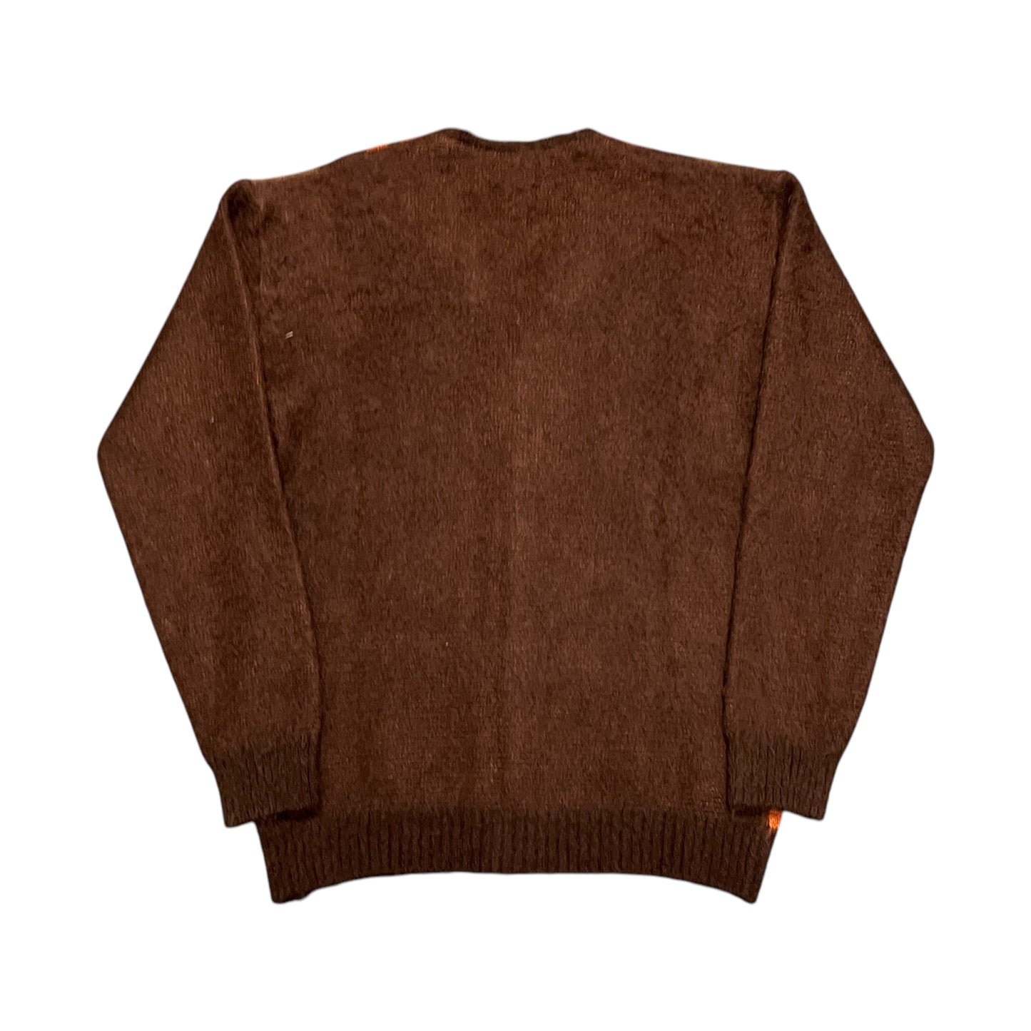 Needles brown/orange knit cardigan (M)