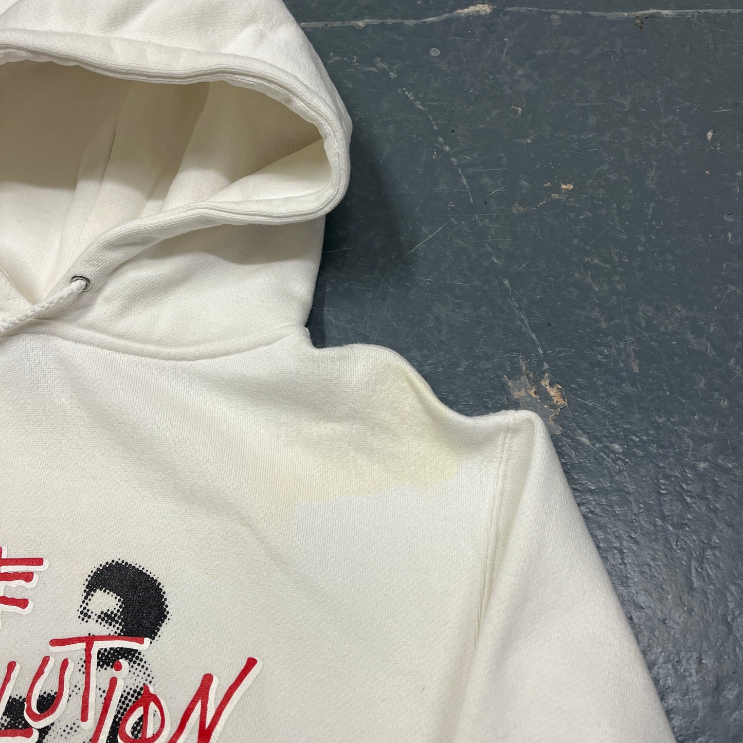 Stussy white boxing hoodie (M)