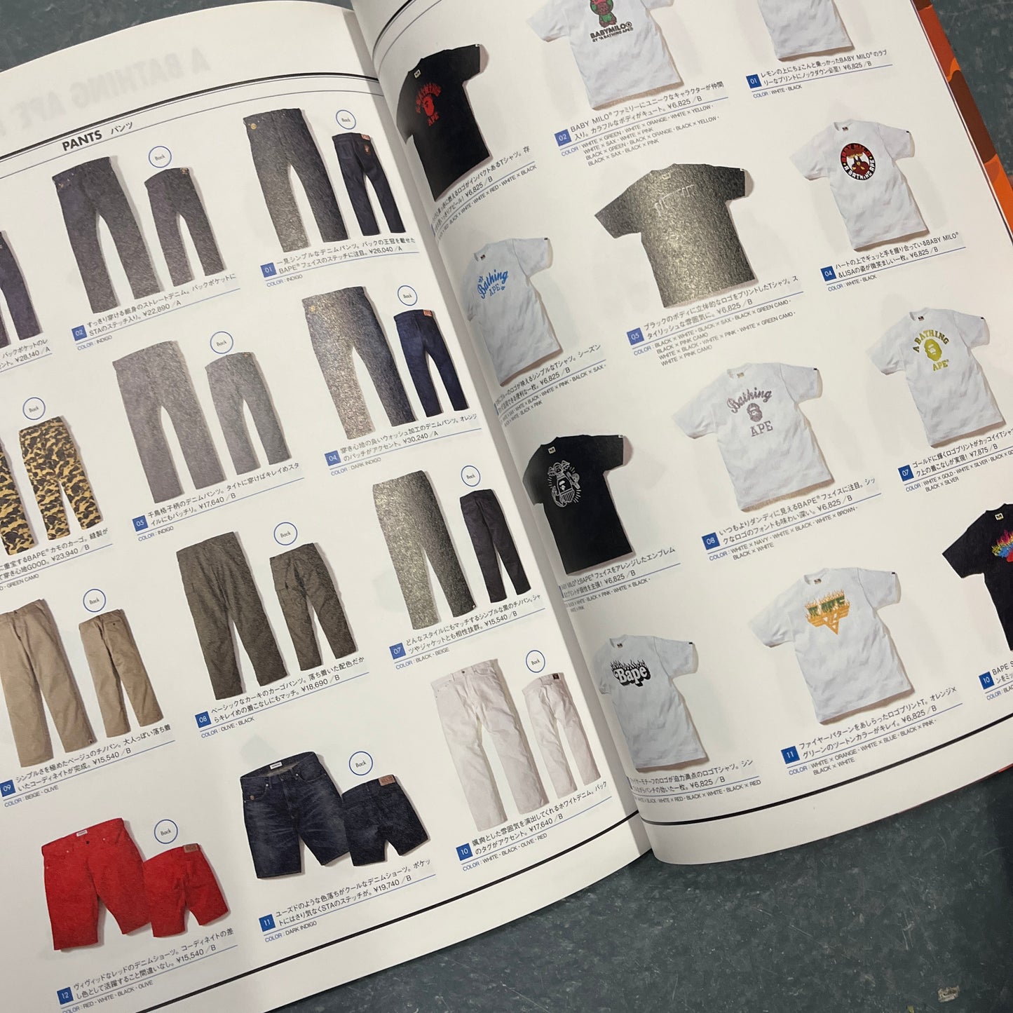 BAPE 2009 lookbook with stickers
