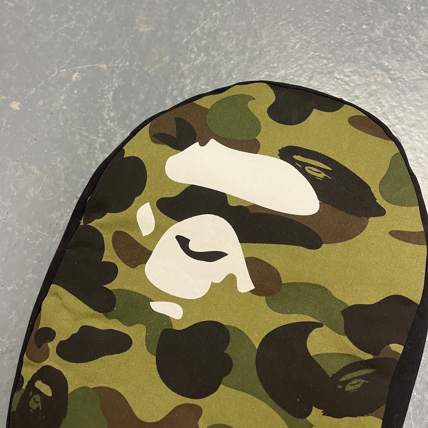 BAPE green camo head cushion