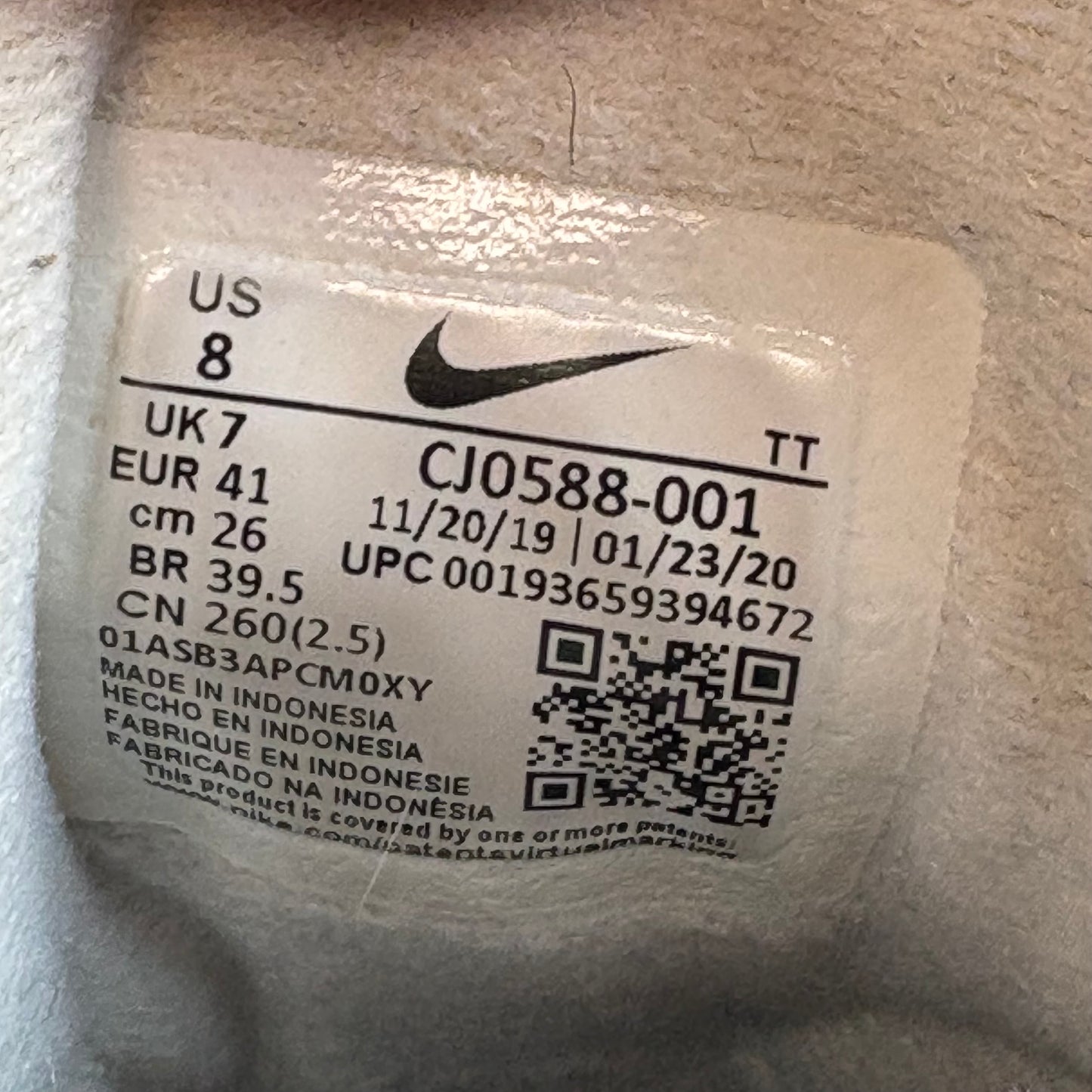 Nike air max 95 pink foam (UK7)