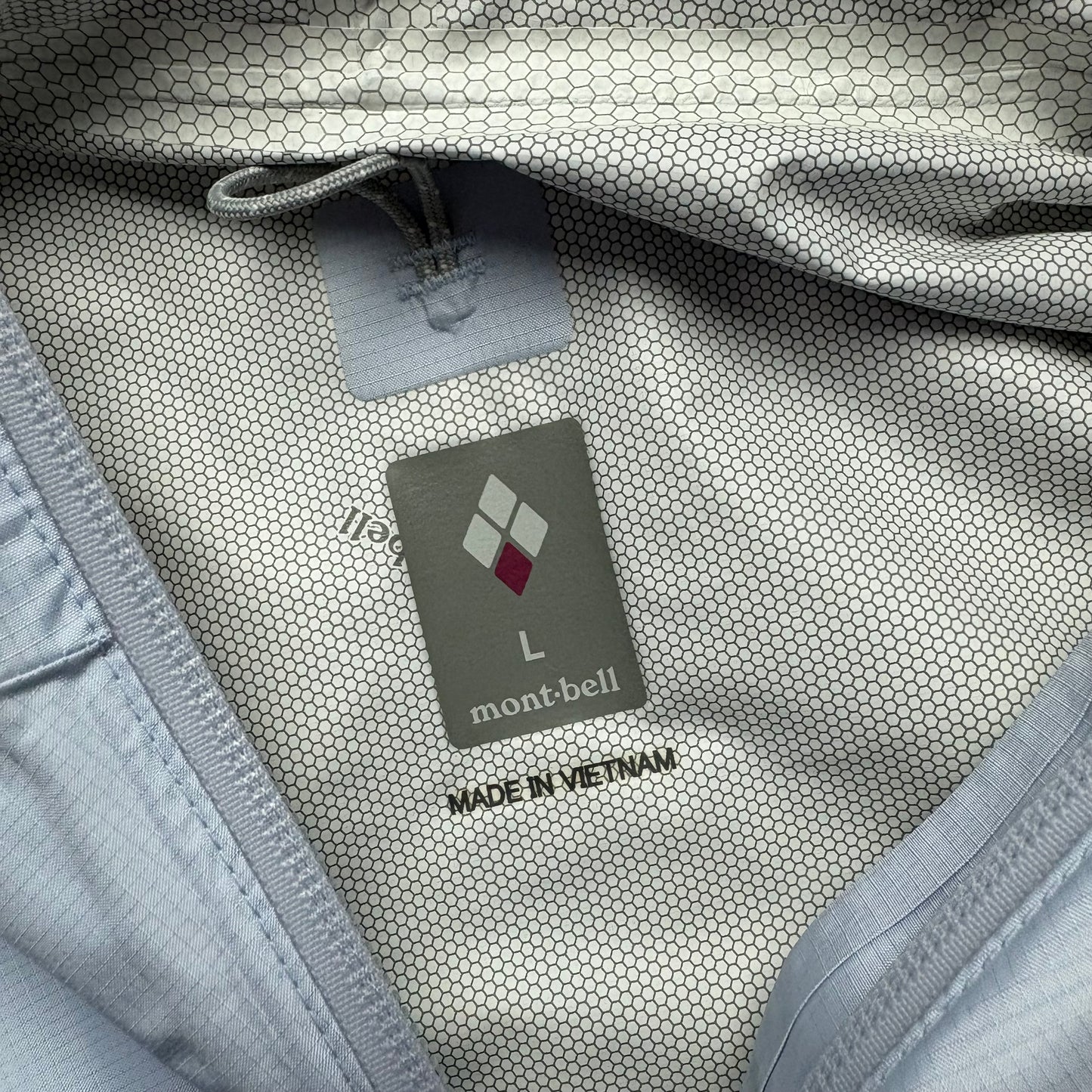 Montbell ice white waterproof shell jacket (M)