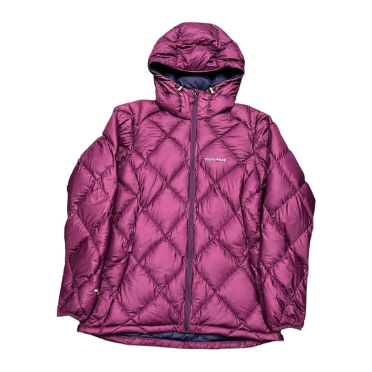 Montbell purple diamond stitch puffer (M)