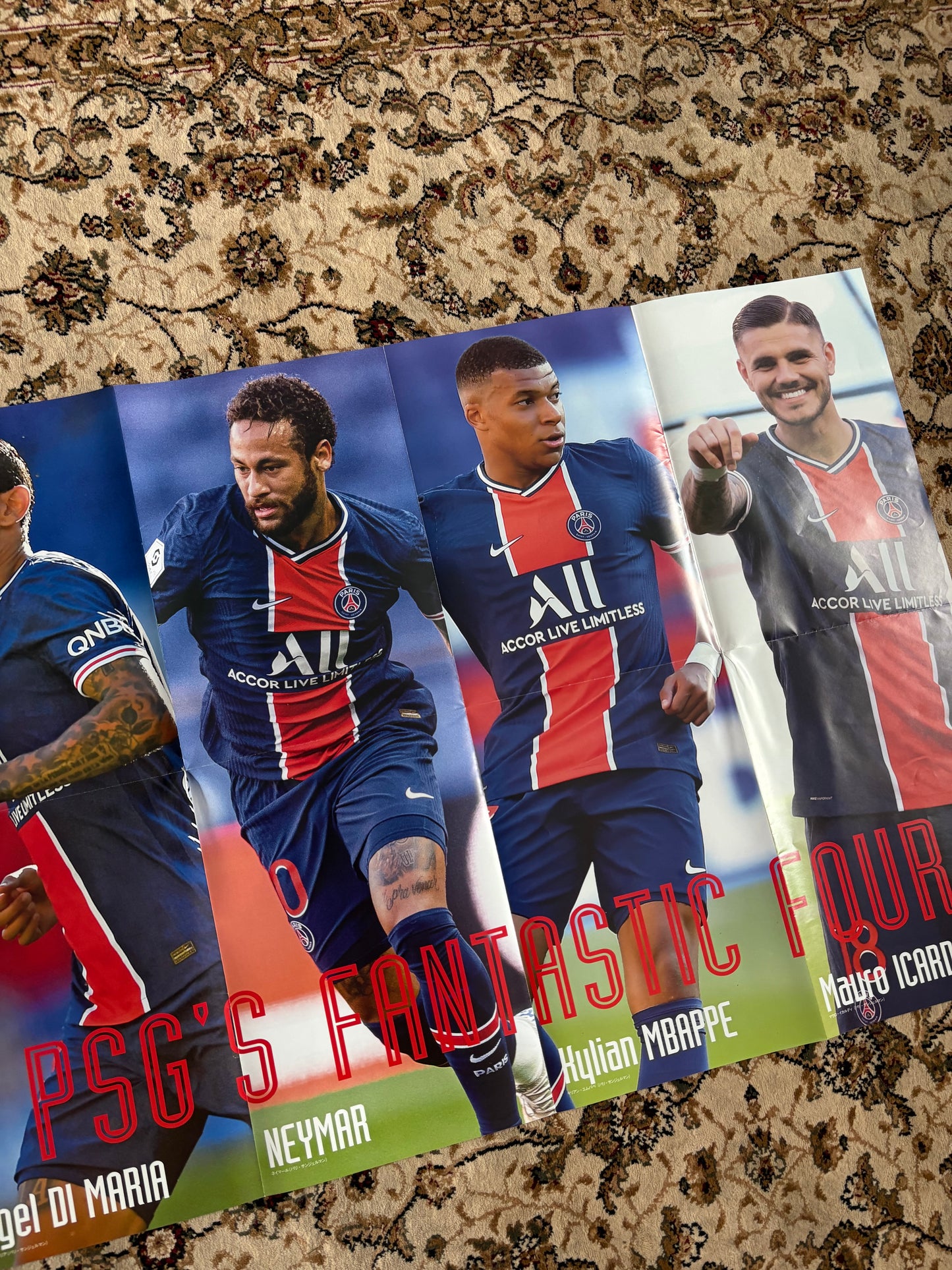 PSG fantastic four / David silva poster