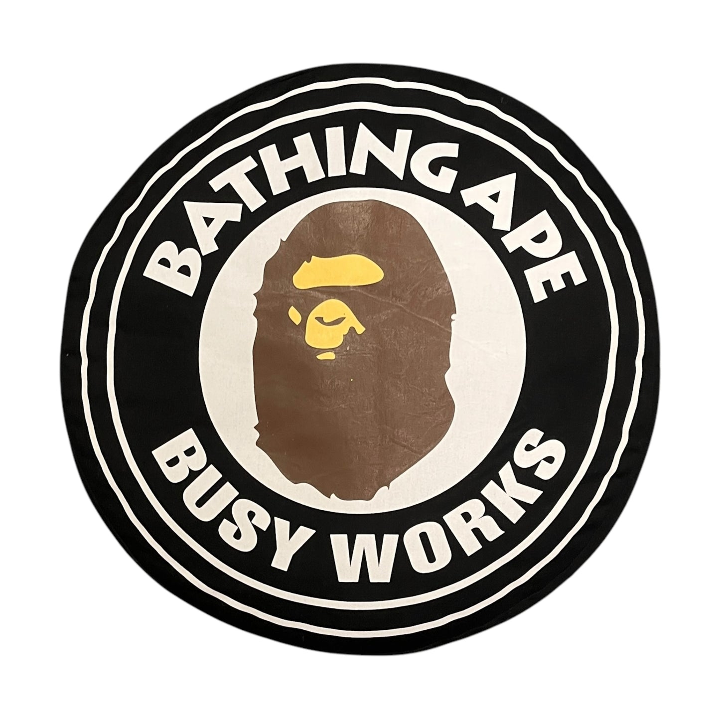 BAPE “busy works” black cushion