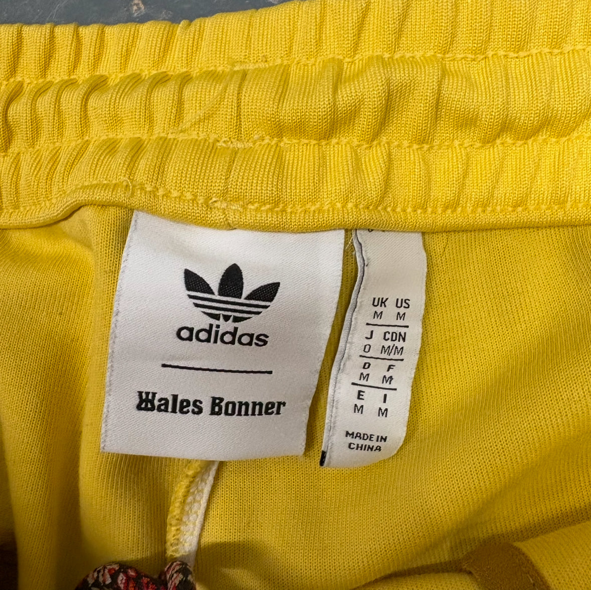 Adidas Wales Bonner yellow track pants (M)