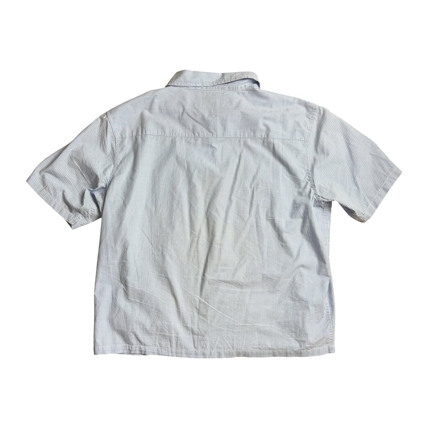 Mutimer blue / white button up shirt (M)