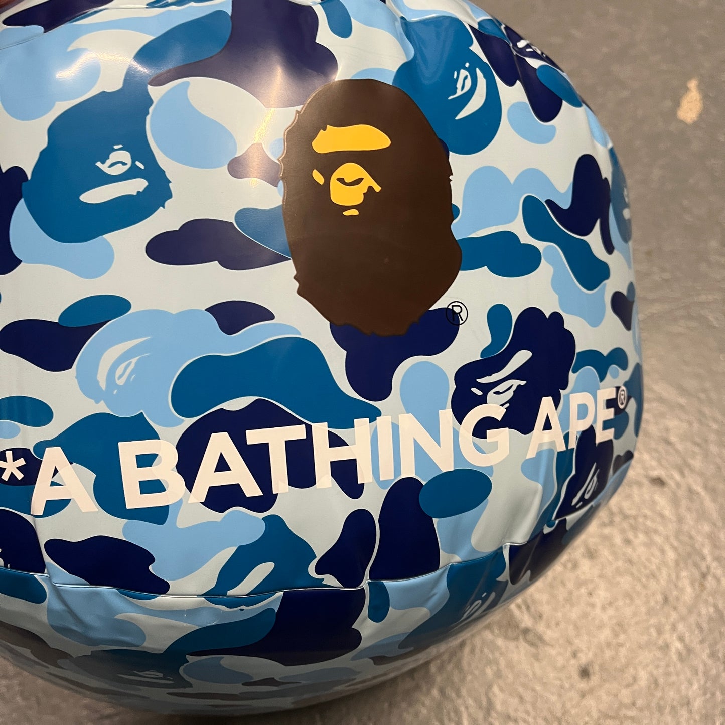 BAPE blue camo beach ball BRAND NEW
