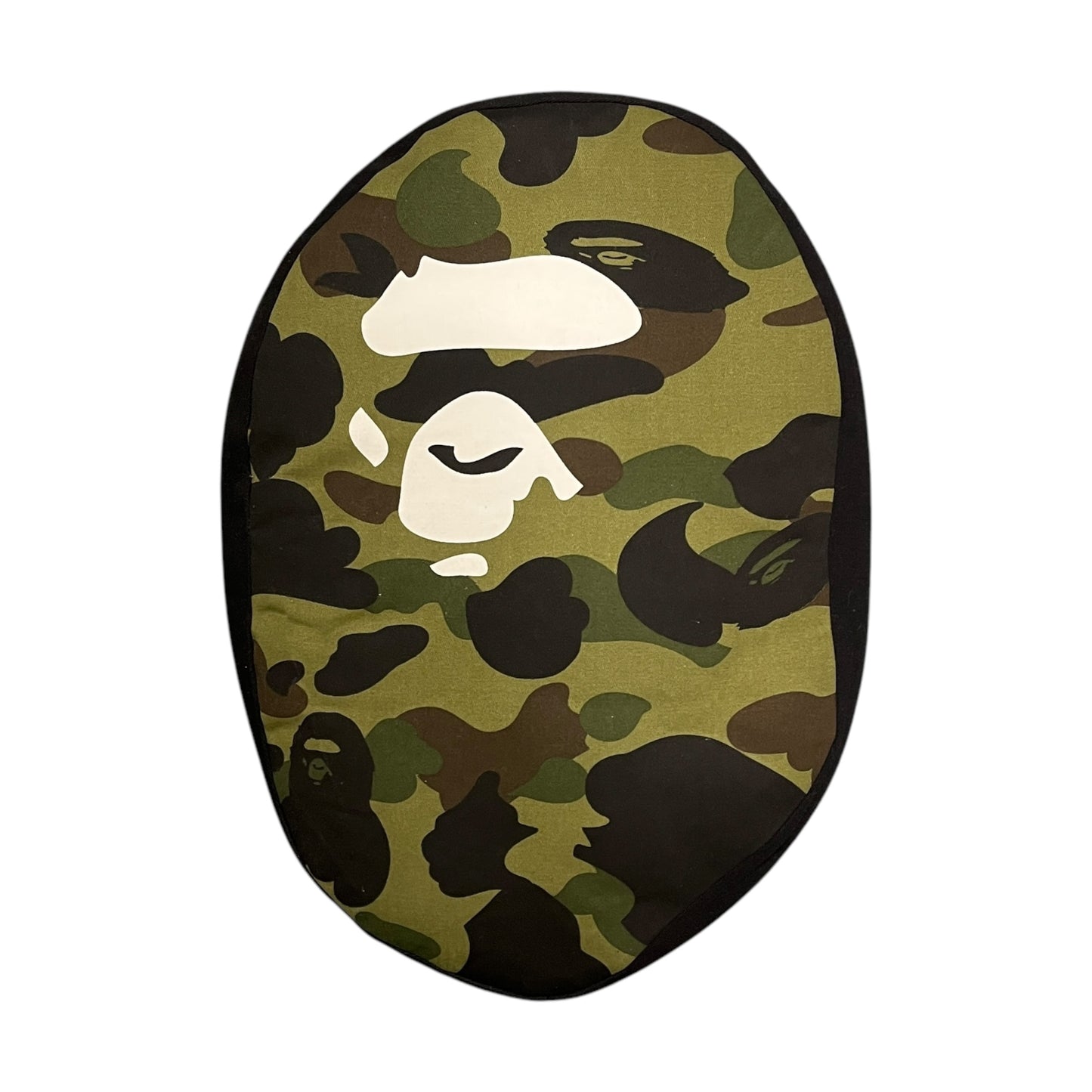 BAPE green camo head cushion
