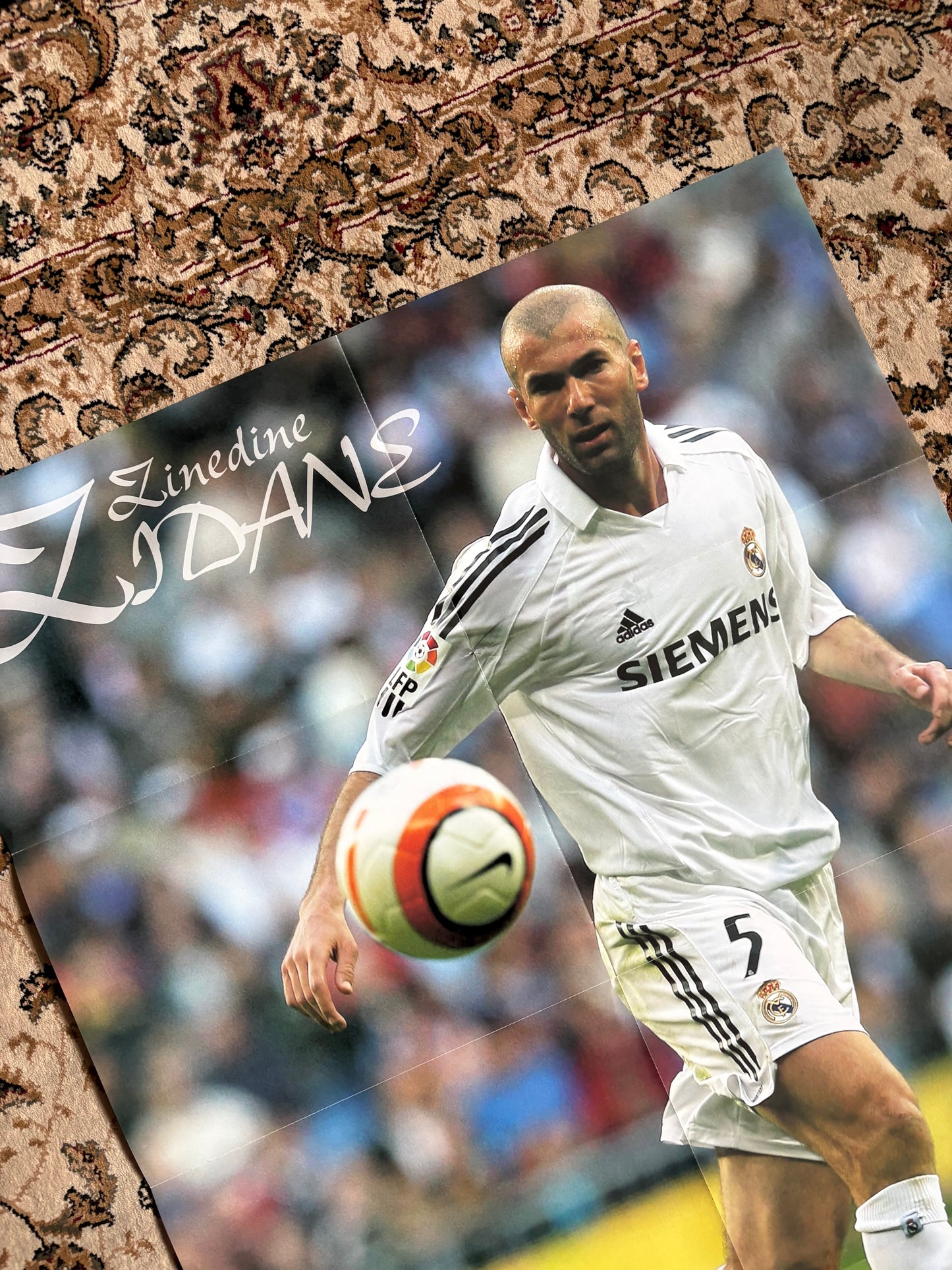 Eto’o Barca / Zidane Real poster