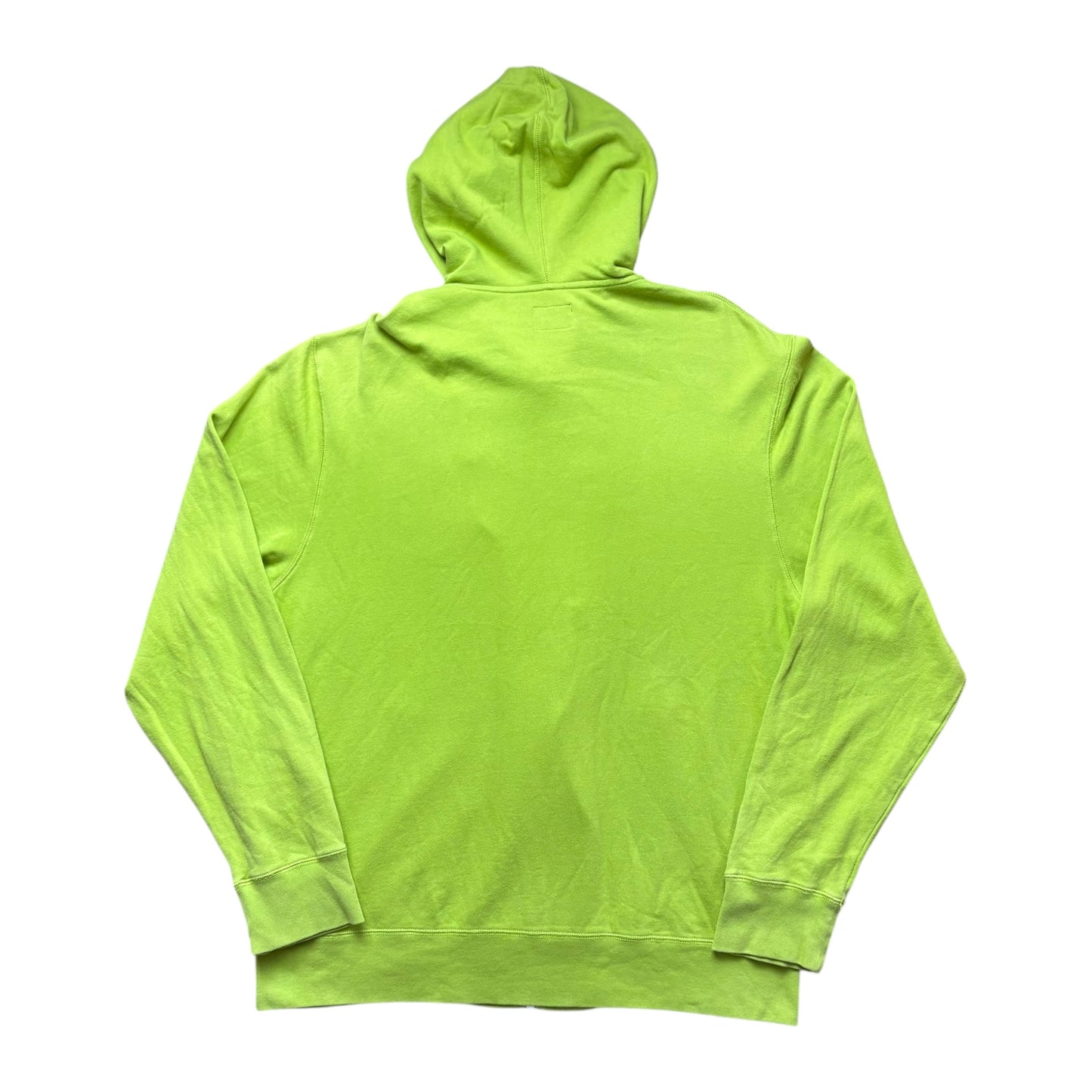 Stussy lime green zip up hoodie (XL)