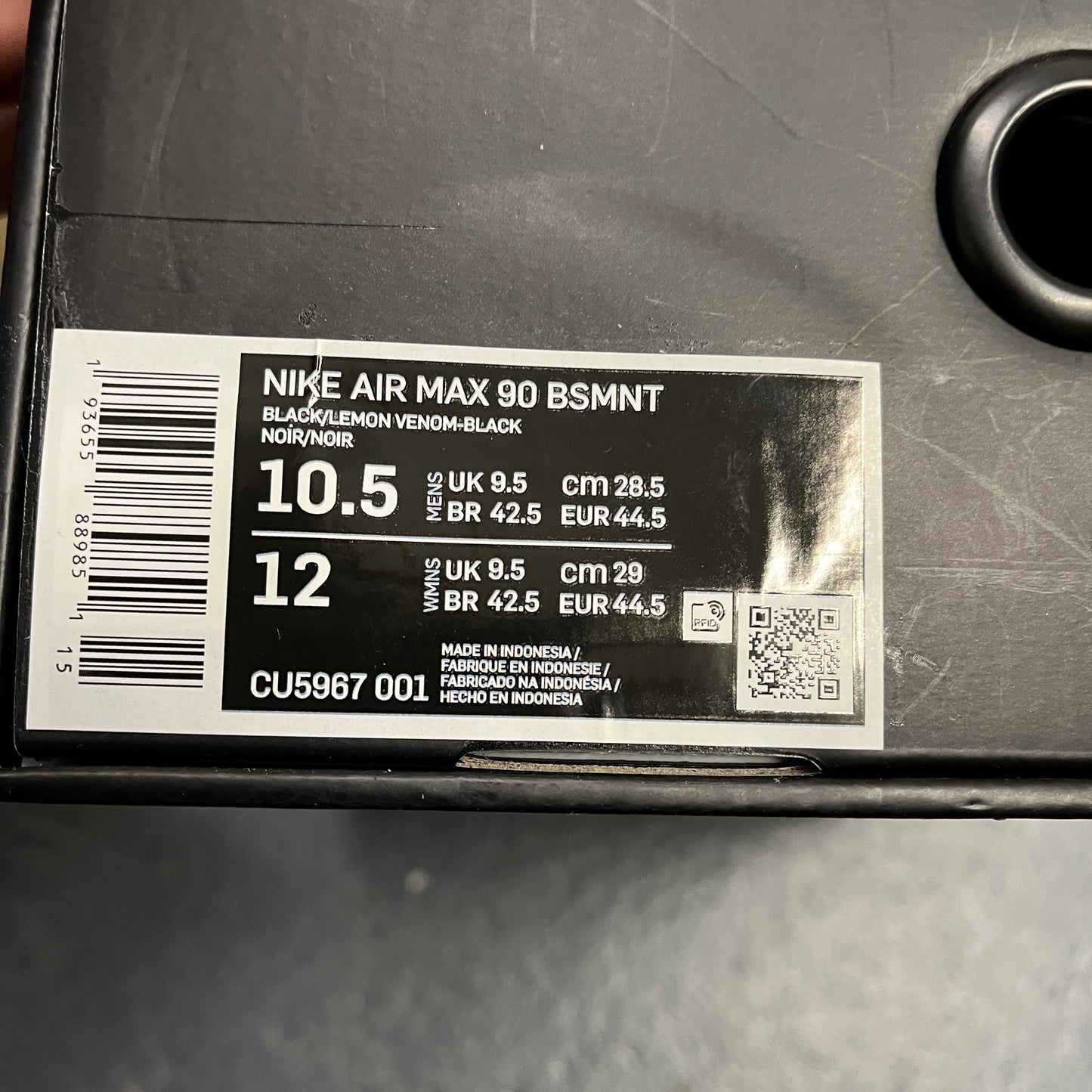Air max 90 Basement manchester (UK9.5)