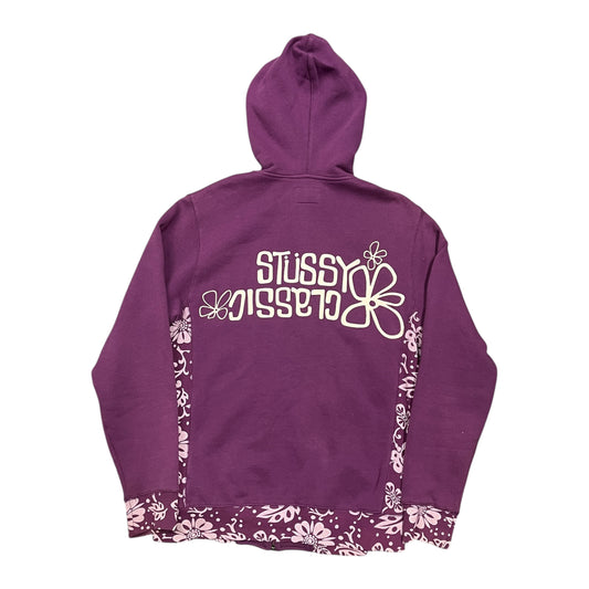Stussy classics purple zipup hoodie (S)