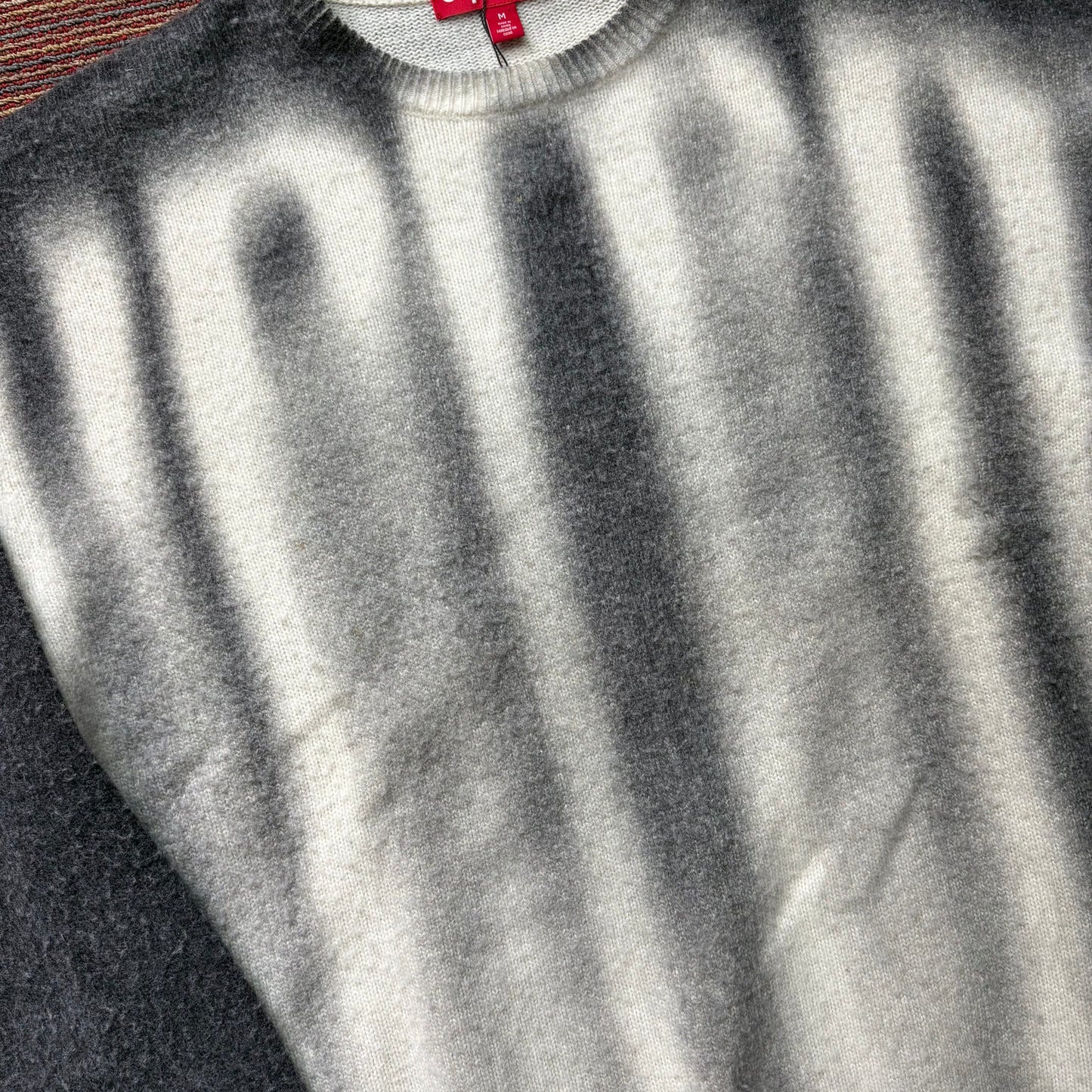 Supreme blurred knit black/white (M)