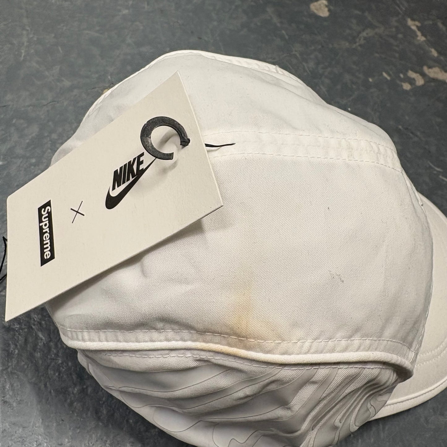 Supreme X Nike TN white cap