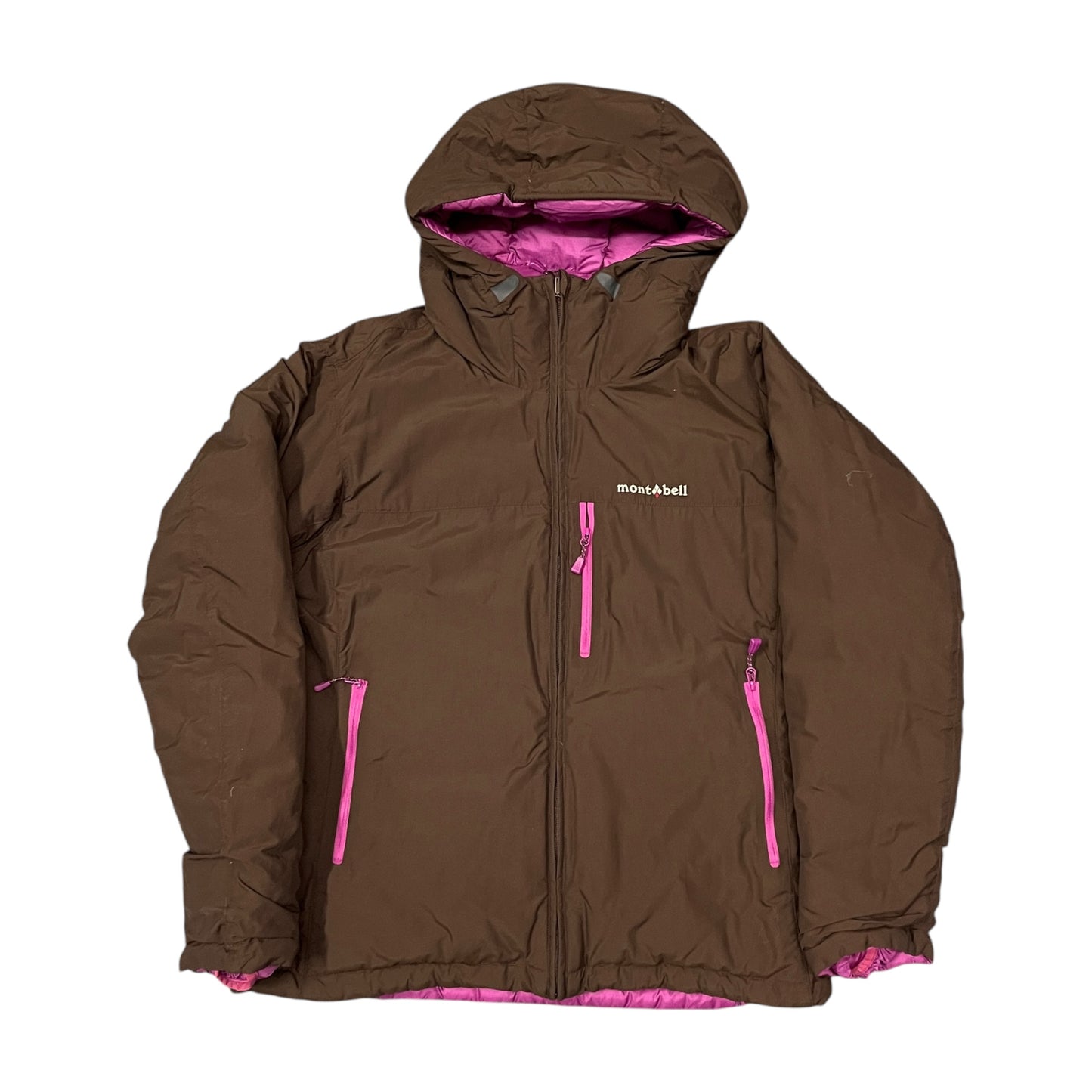 Montbell reversible pink/brown puffer (WMNS L)