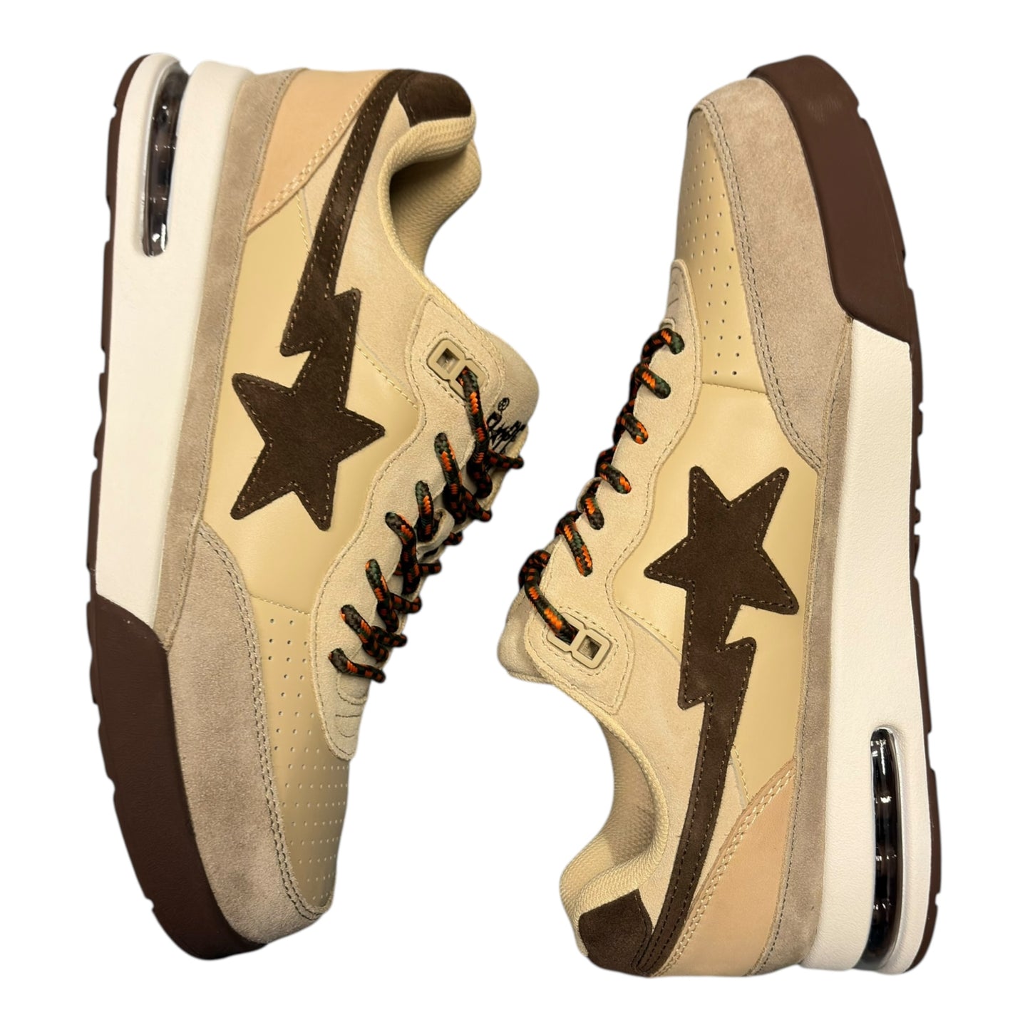 BAPE beige Road Sta (UK10) BNWT