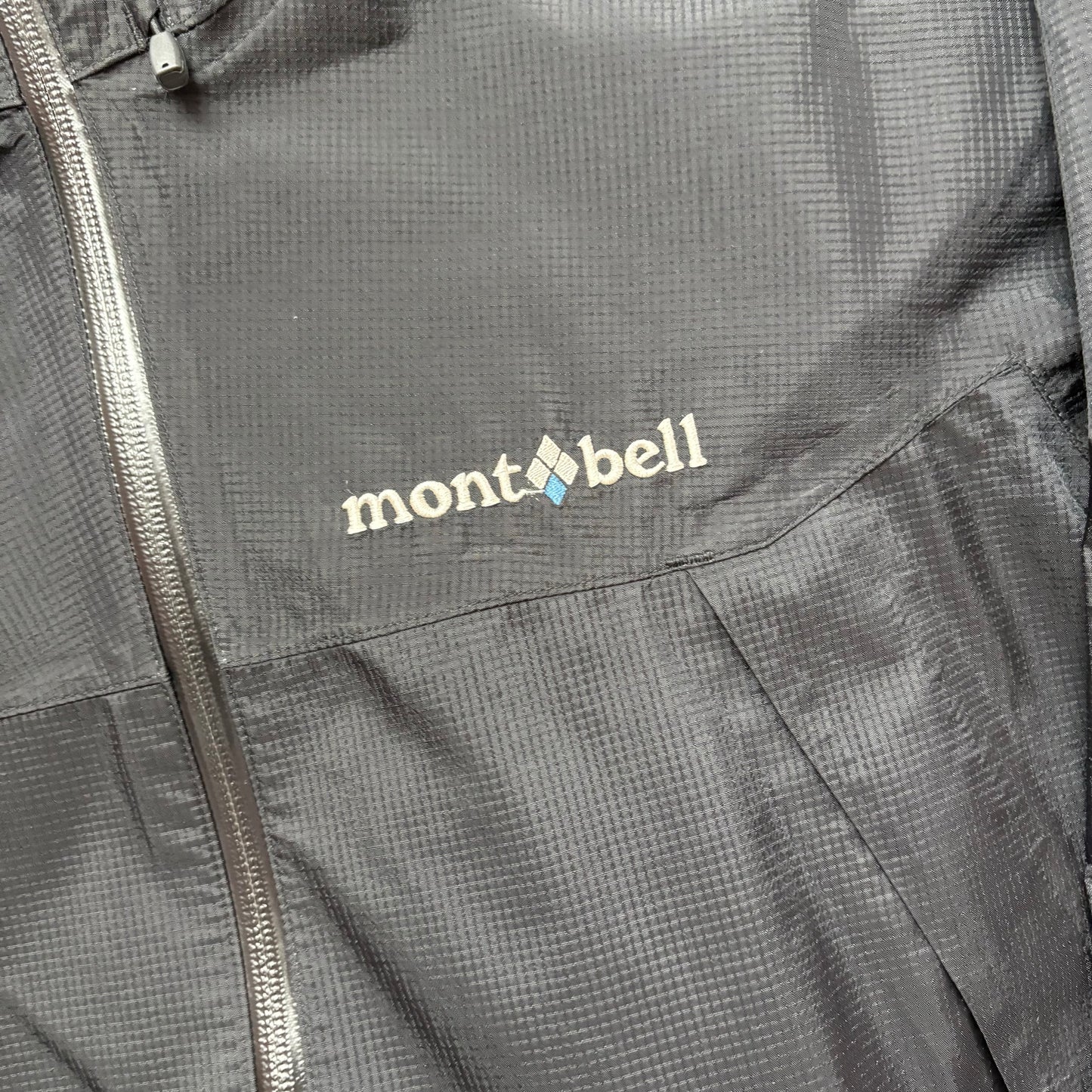 Montbell black waterproof shell jacket (S)