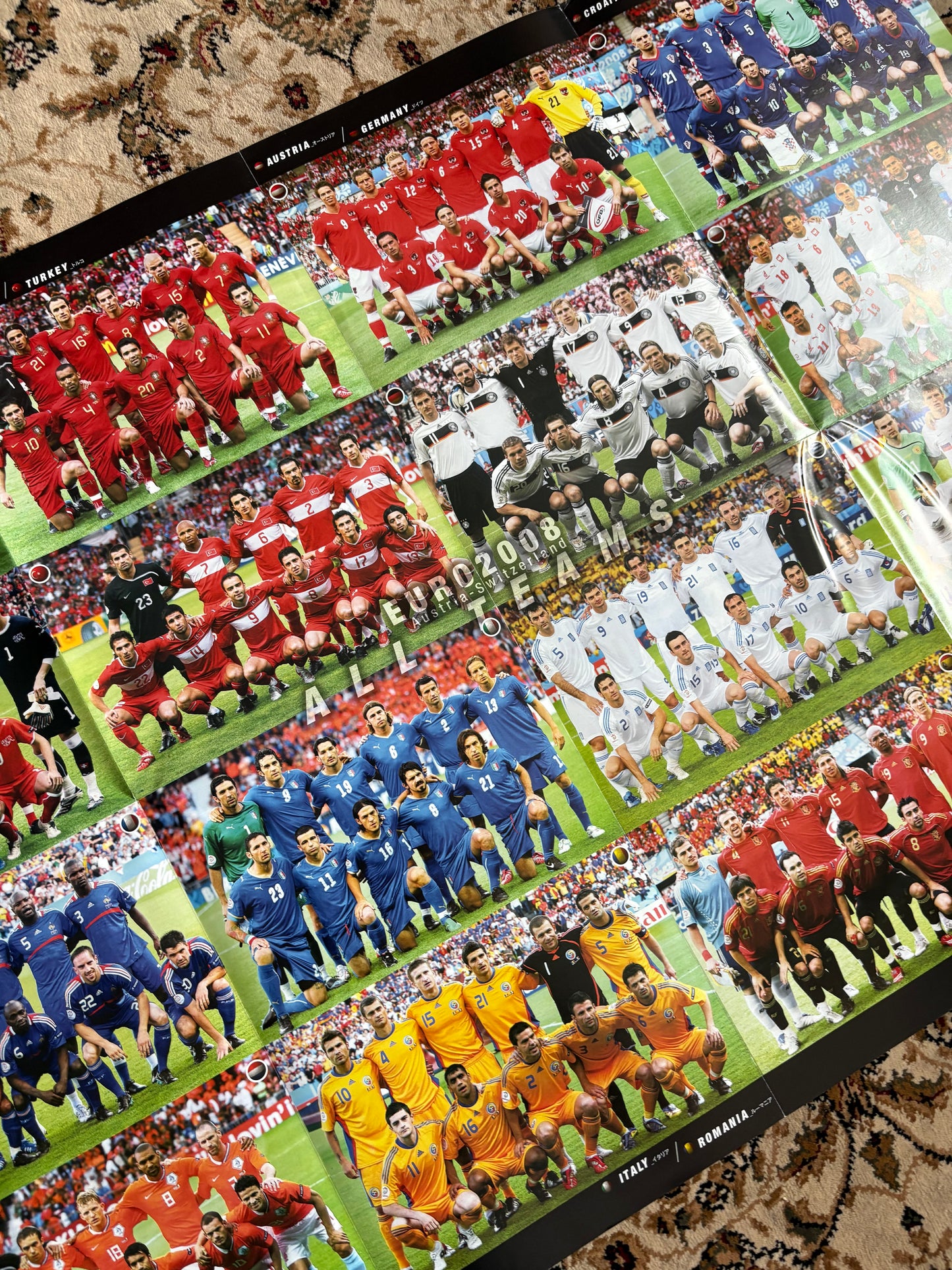 Euro 2008 top players + teams poster