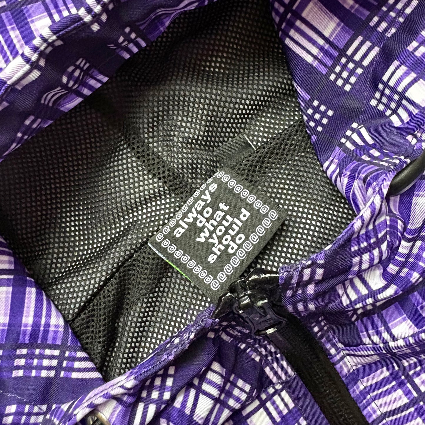 ADWYSD purple check jacket (XL)