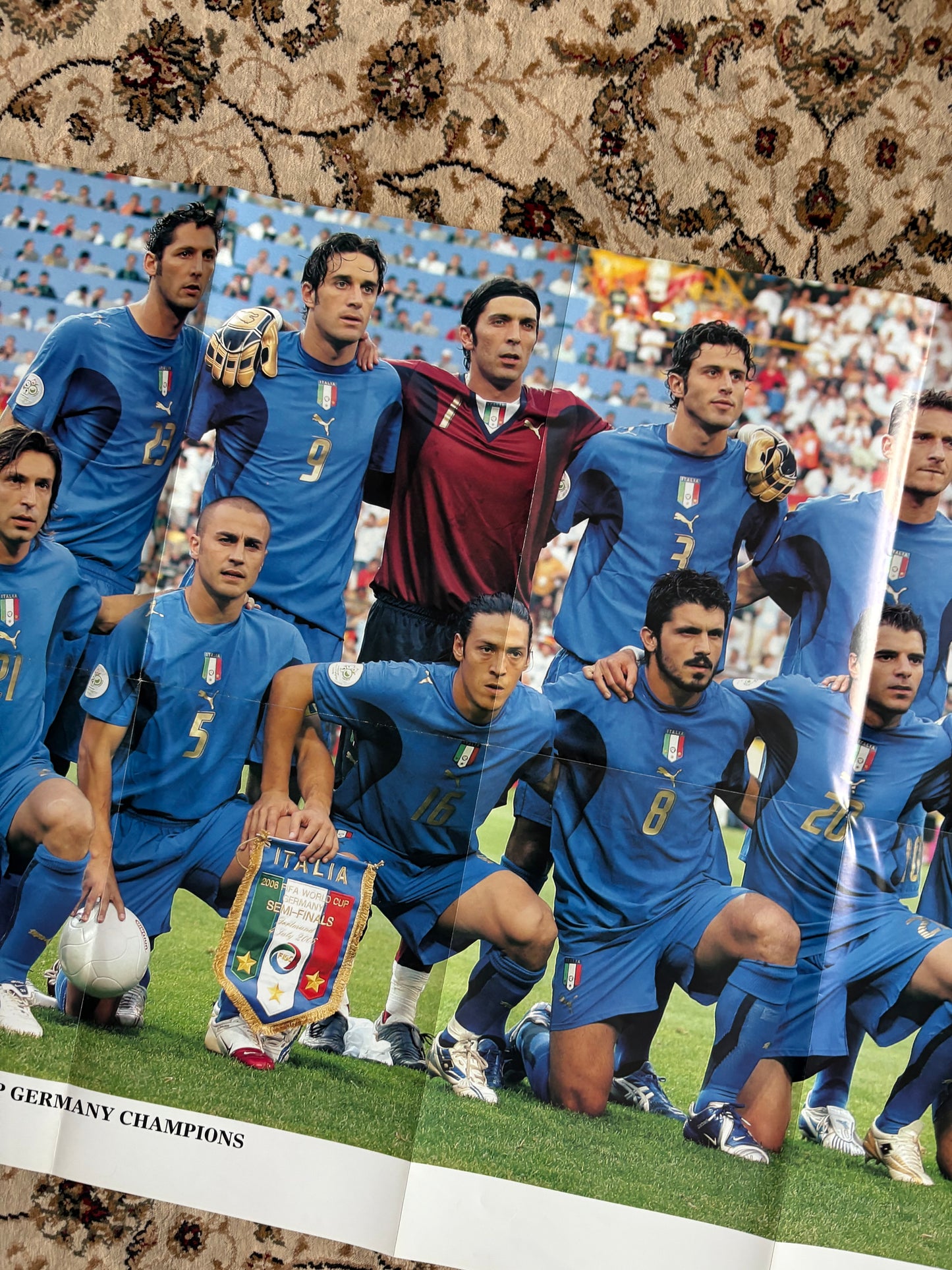2006 Zidane / Italy world cup team poster