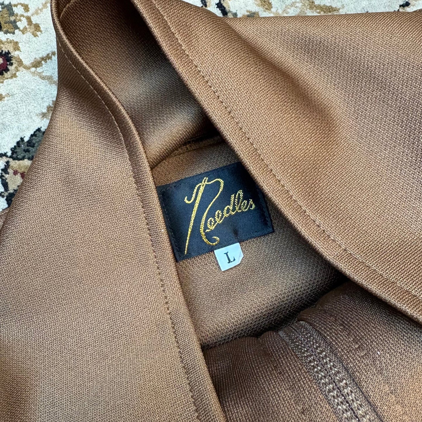 Needles X End brown track jacket (L)