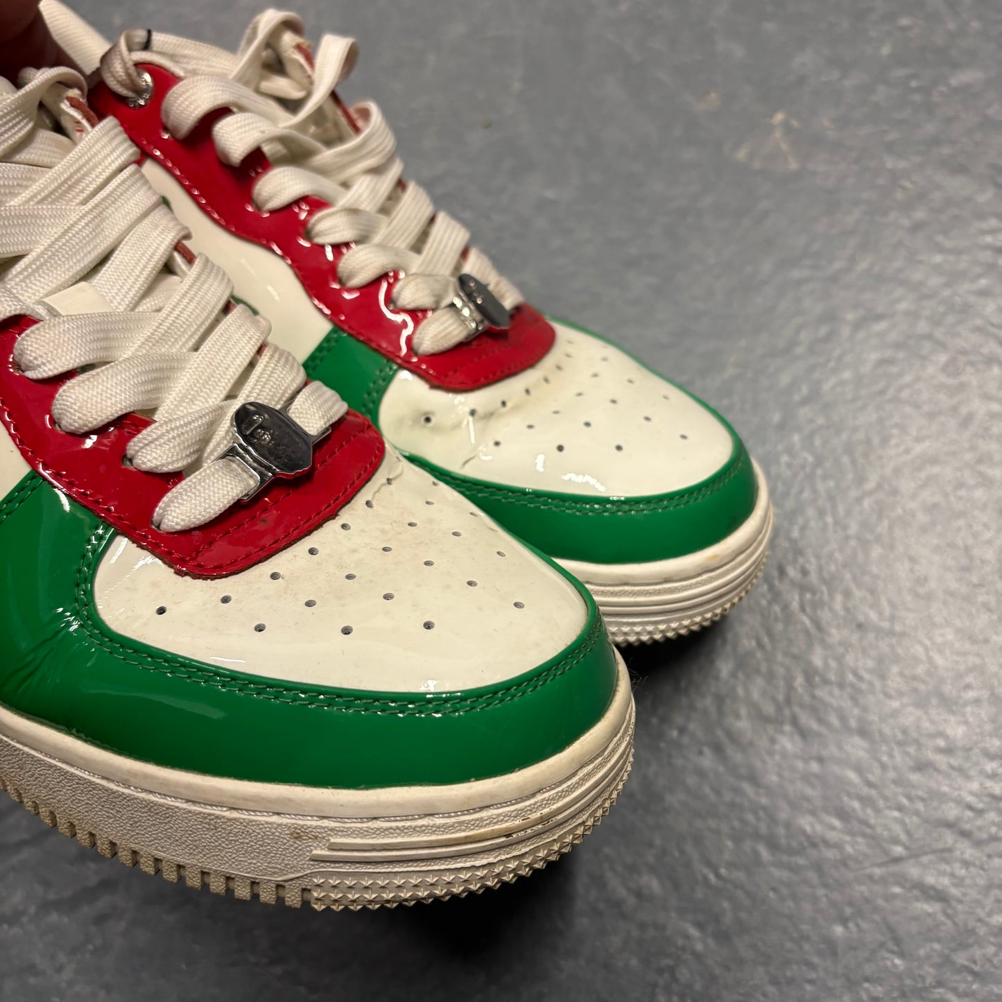 BAPE STA italy red / white / green (UK8.5)