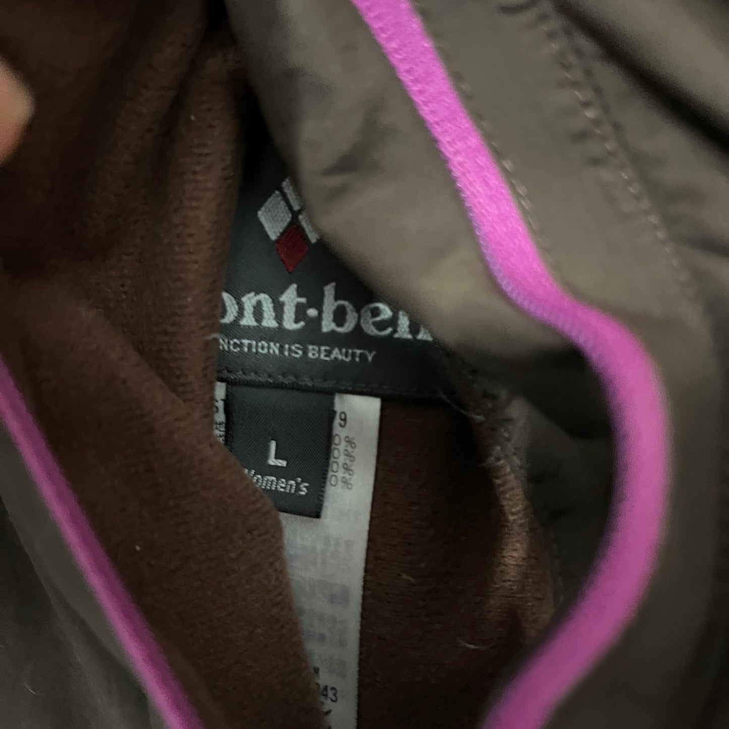 Montbell reversible pink/brown puffer (WMNS L)