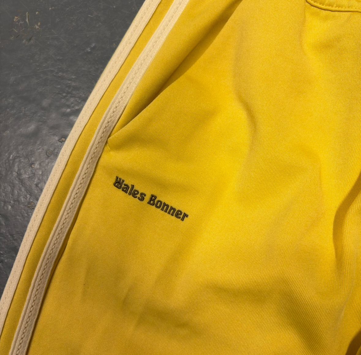 Adidas Wales Bonner yellow track pants (M)