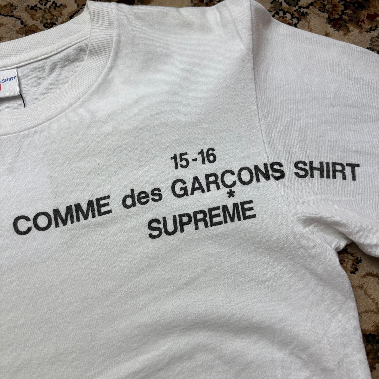 Supreme X CDG long sleeve tee white (S)