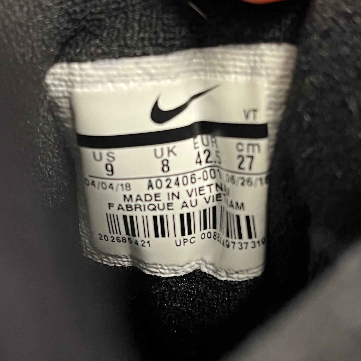 Nike air max 97 B/W triple black (UK8)
