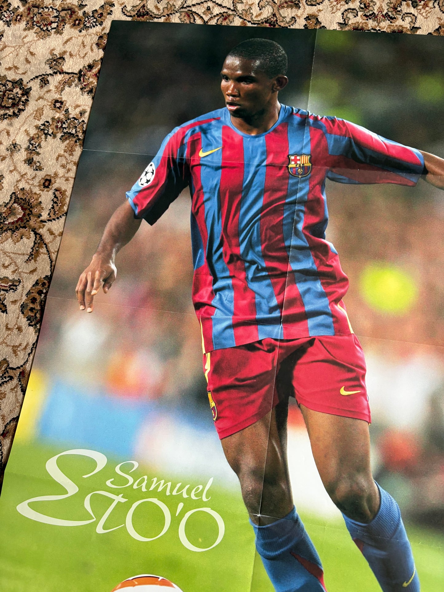 Eto’o Barca / Zidane Real poster