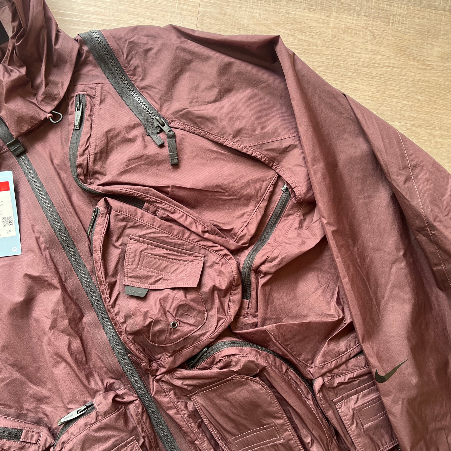 Nocta Nike burgundy 2 in 1 jacket / gilet (M-XL) BNWT