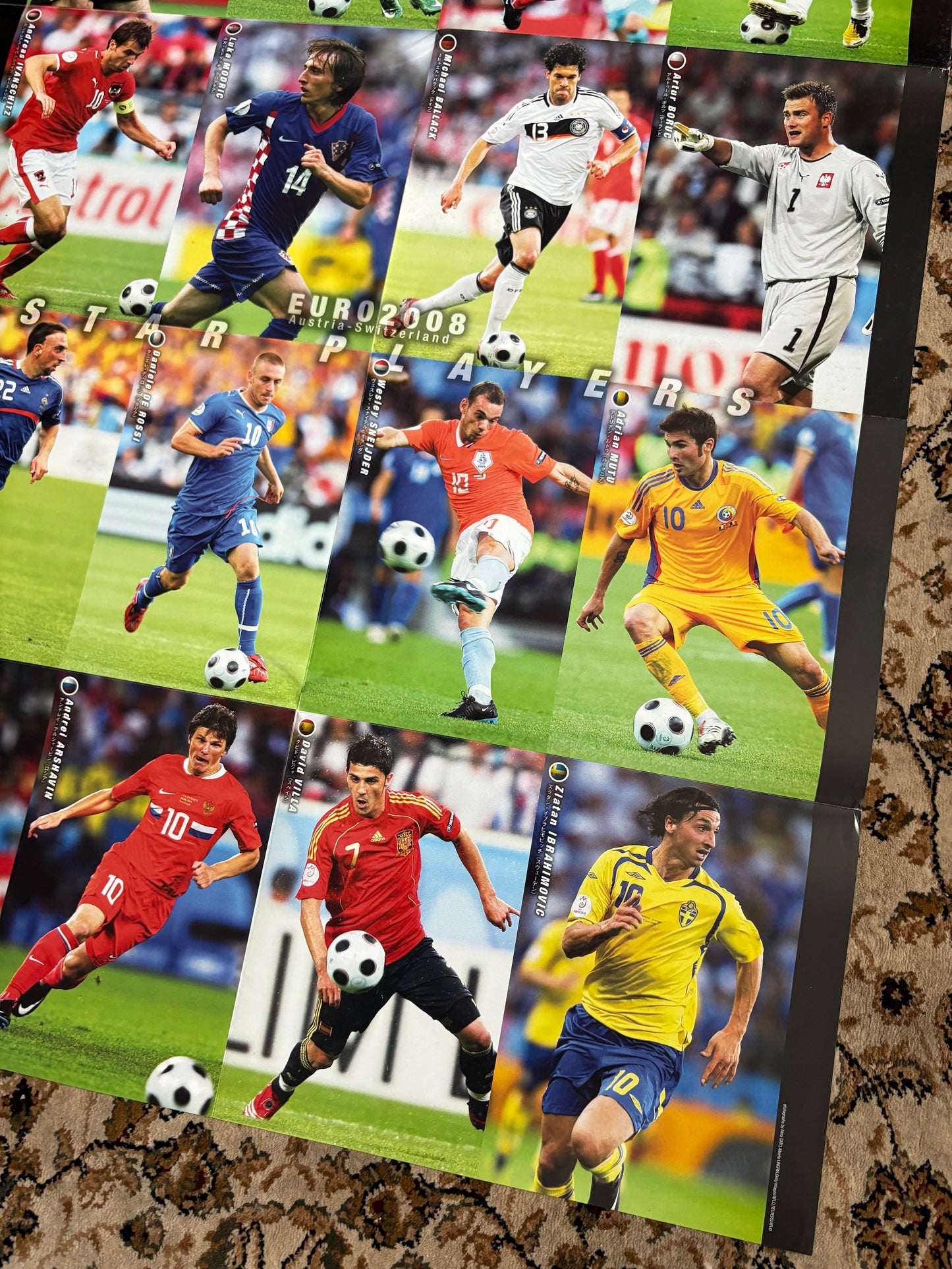Euro 2008 top players + teams poster