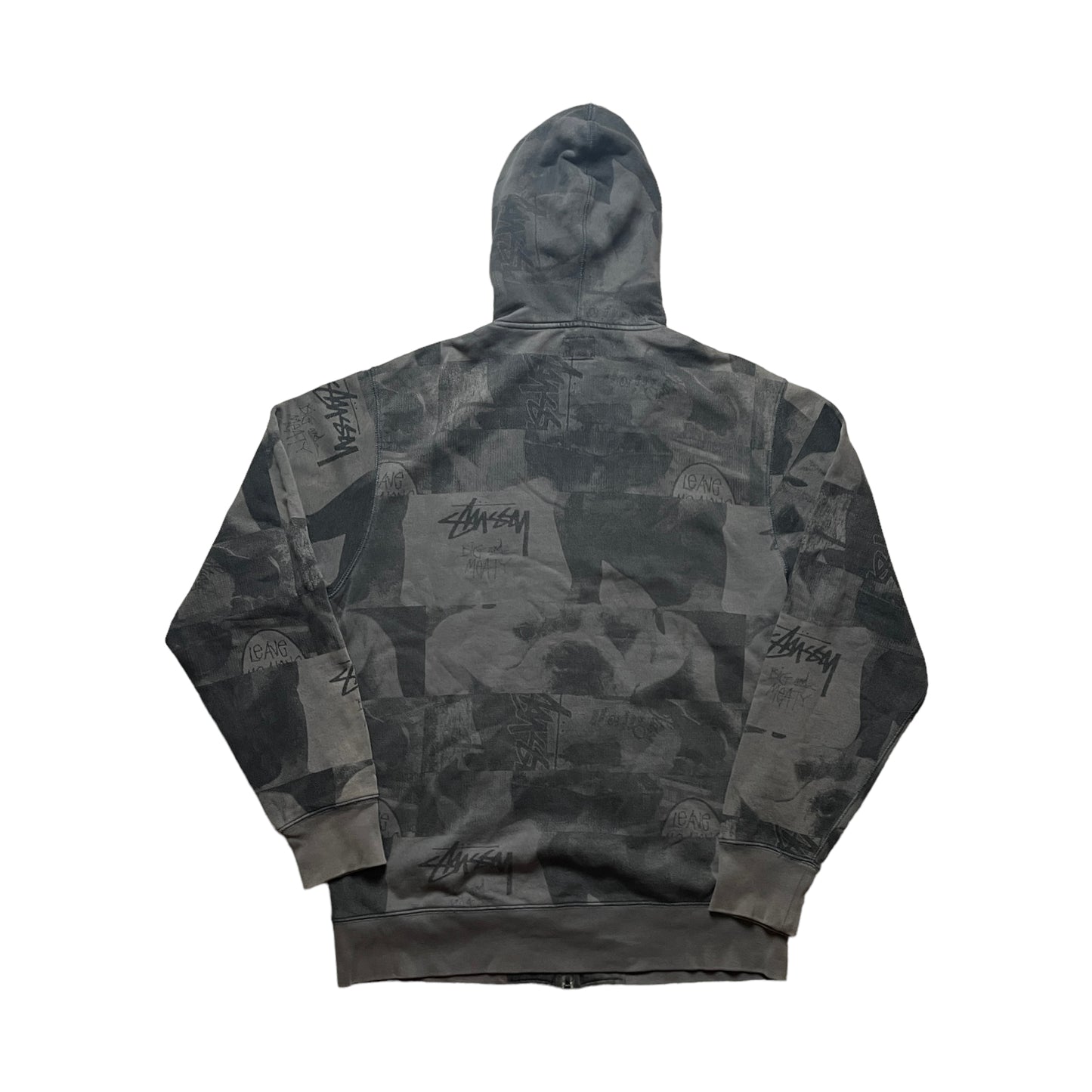 Stussy black bulldog zipup (S)