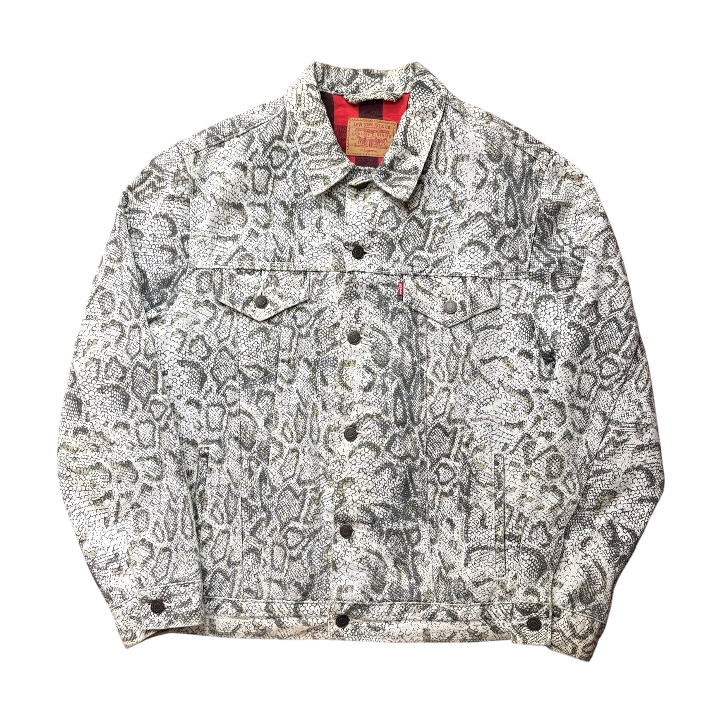 Supreme X Levi’s snakeskin denim jacket (L)
