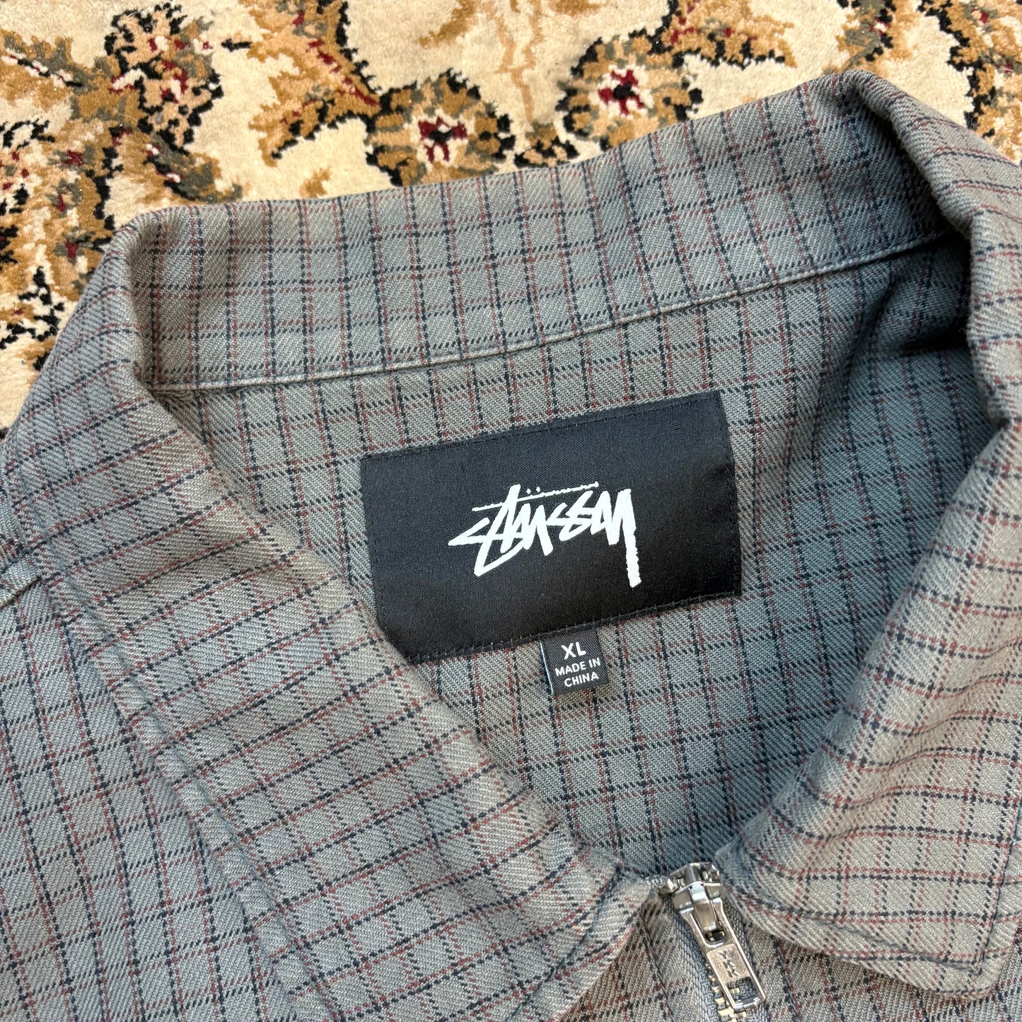 Stussy grey garage jacket (L)