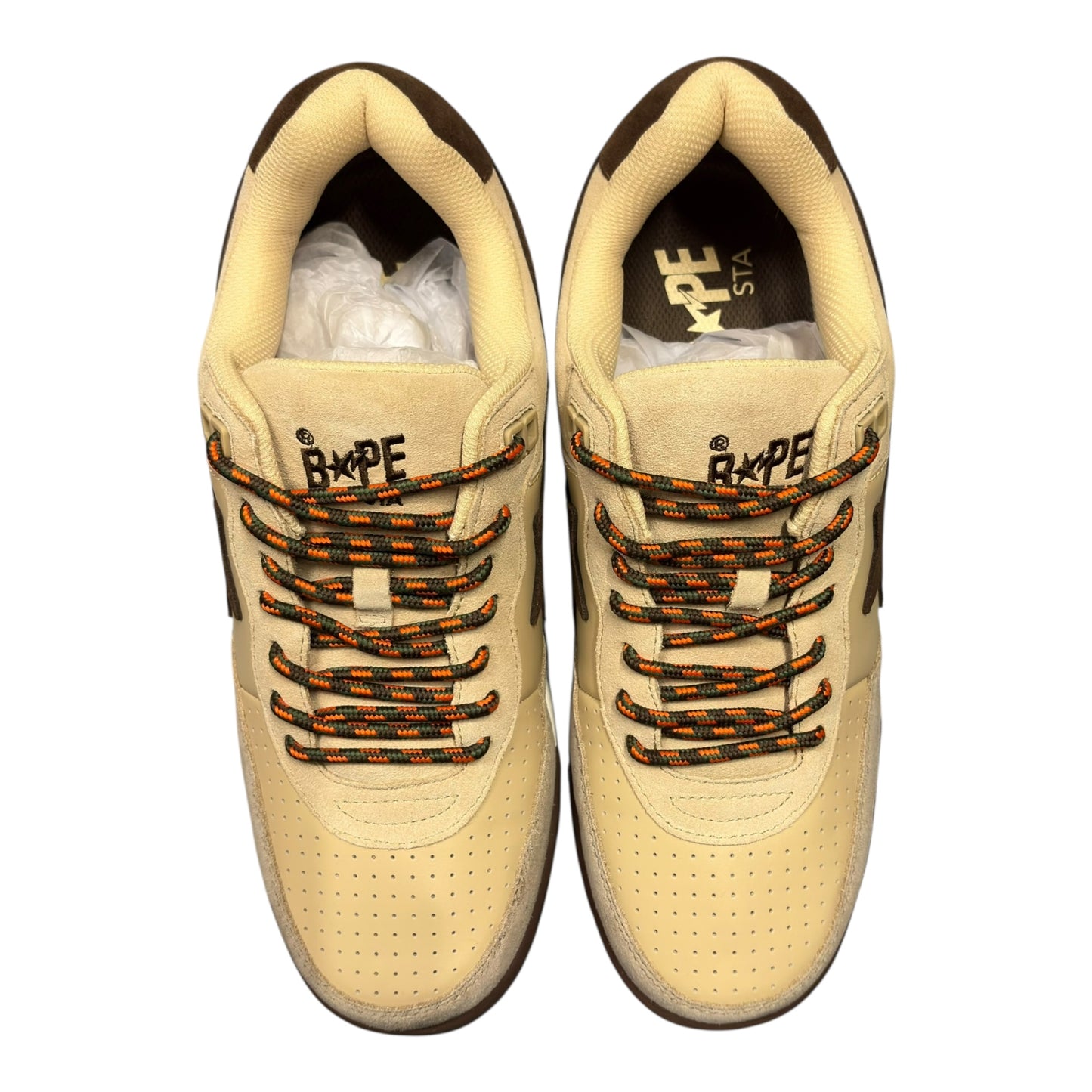BAPE beige Road Sta (UK10) BNWT